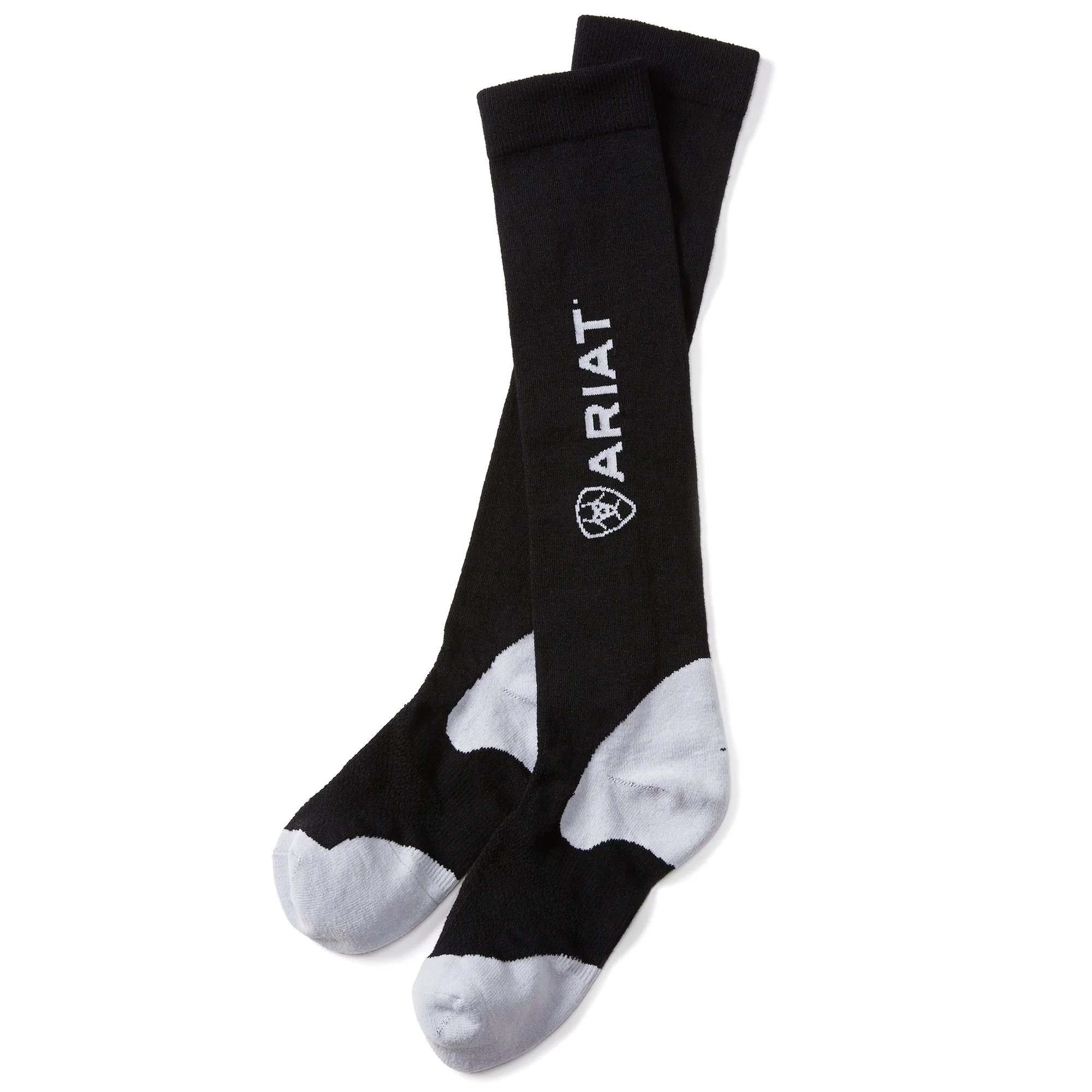 Ariat Unisex AriatTek Performance Socks - Black/White