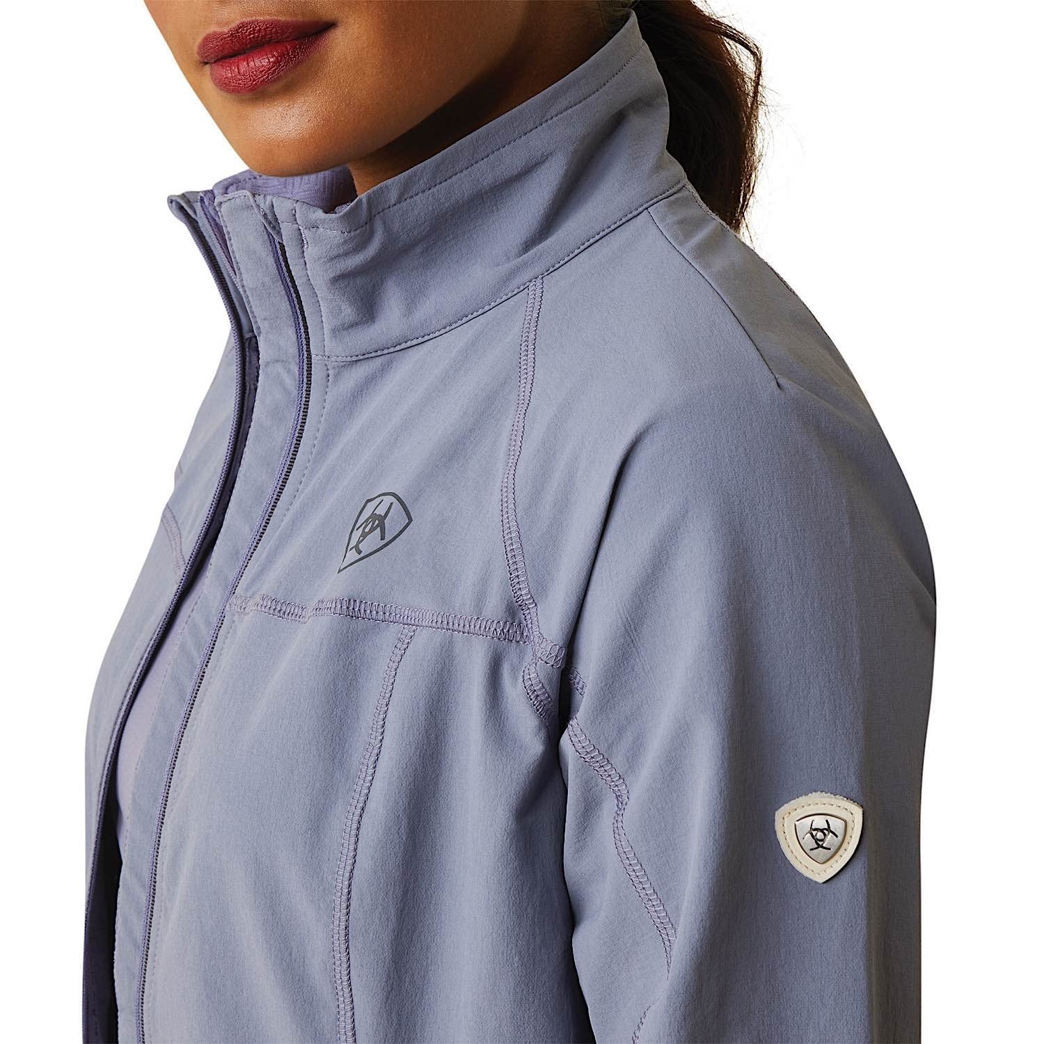 Ariat Women's Agile Softshell Jacket - Dusky Granite - Image 3