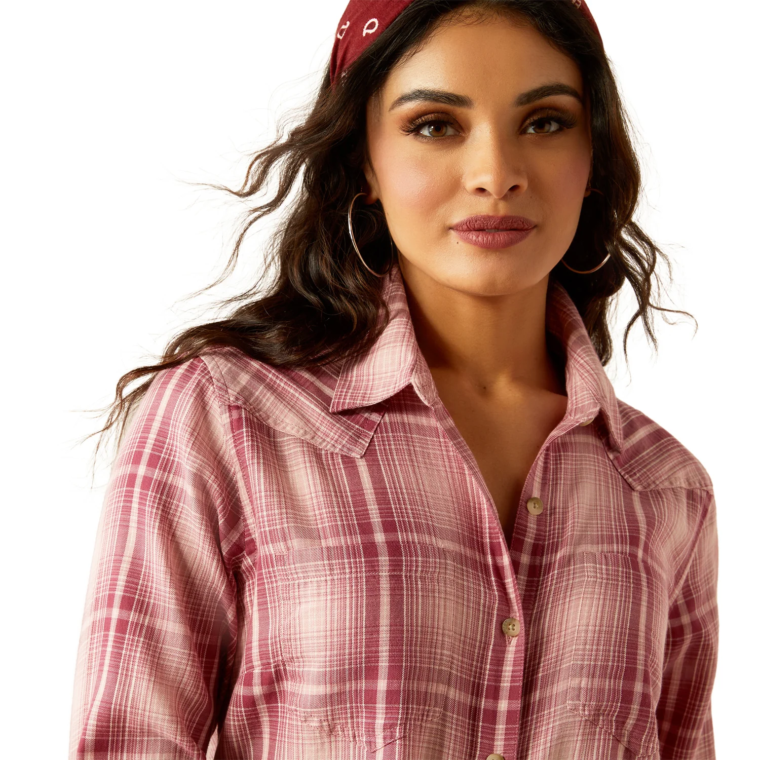 Ariat Women's Billie Jean Shirt - Delilah Plaid - Image 3