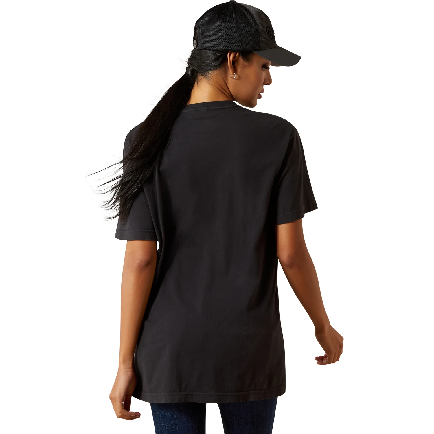 Ariat Women's Boot Stitch Logo Tee - Vintage Black - Image 2