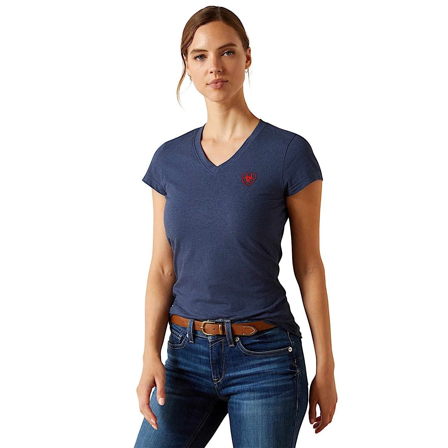 Ariat Women's BV Logo T-Shirt - Navy Heather