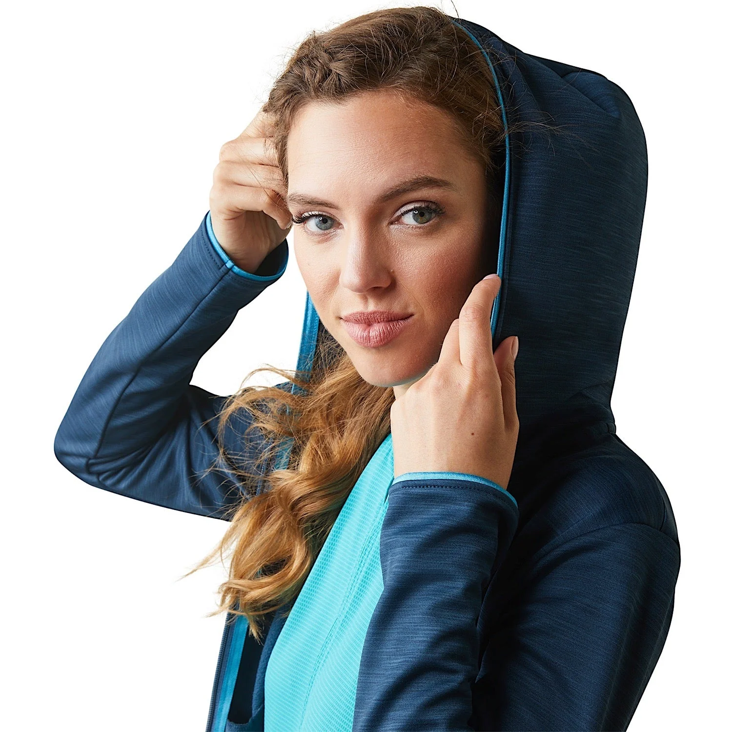 Ariat Women's Byron Full Zip Hood - Deep Petroleum - Image 5