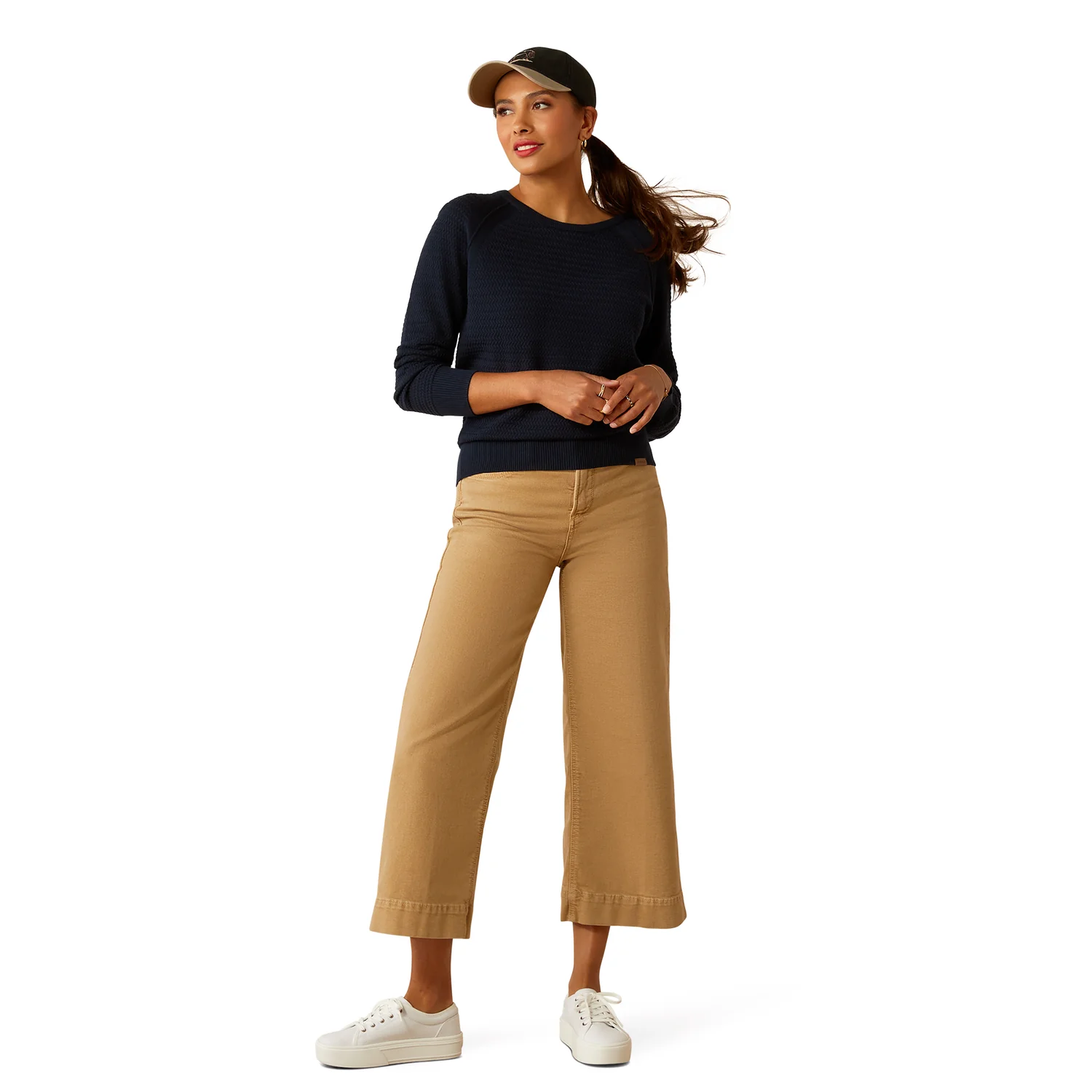 Ariat Women's Cambeck Sweater - Navy - Image 5