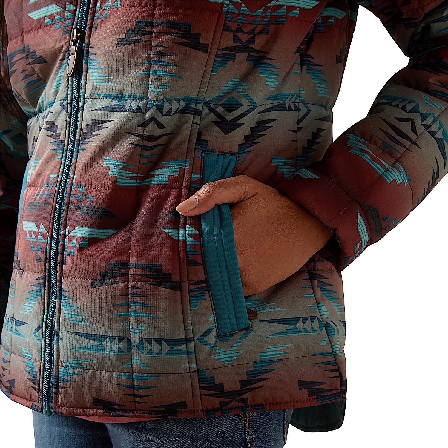 Ariat Women's Crius Insulated Jacket - Dragonfly/Inez Blanket Print - Image 4