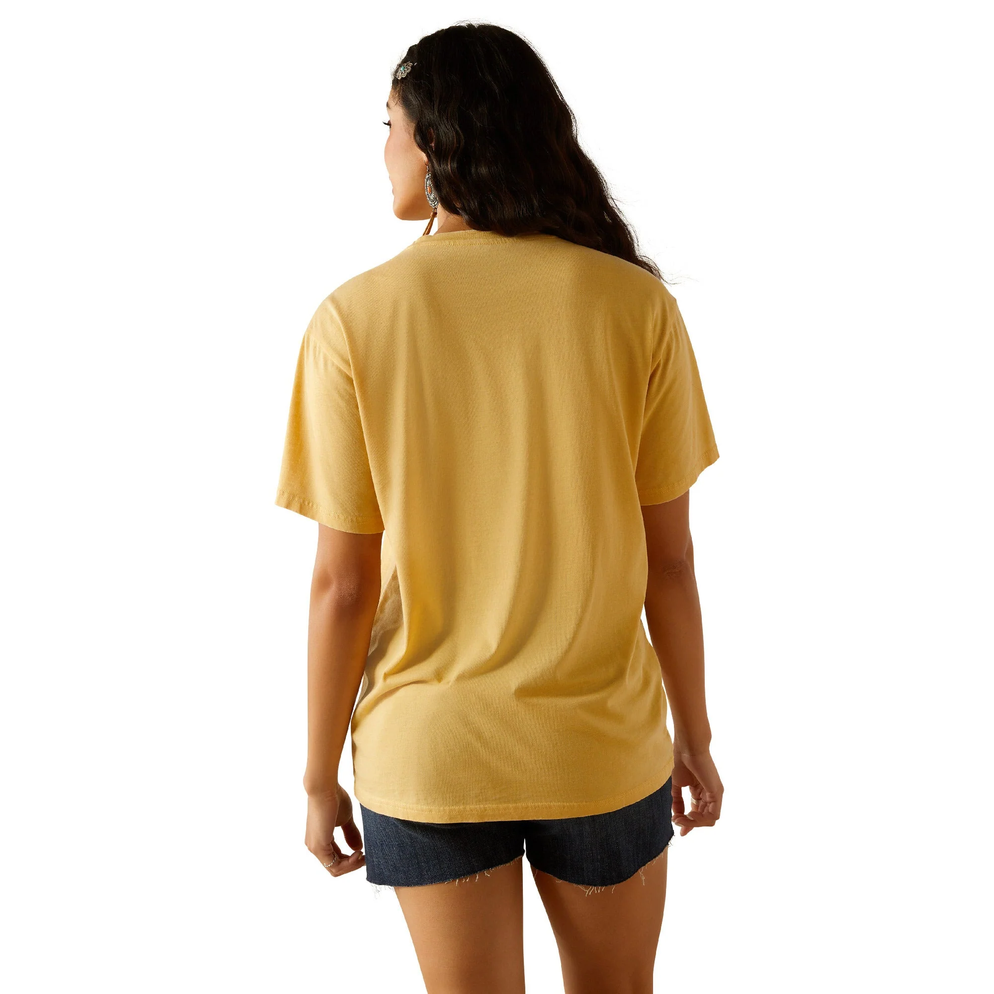 Ariat Women's Darlin Rose T-Shirt - Rattan - Image 3