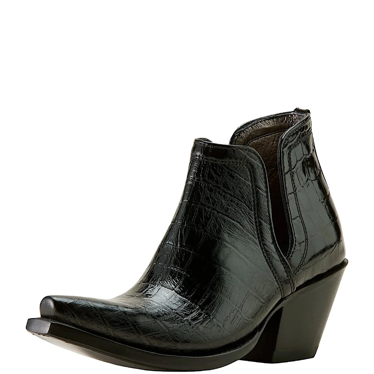 Ariat Women's Dixon Bootie - Luxe Caviar Croc Print