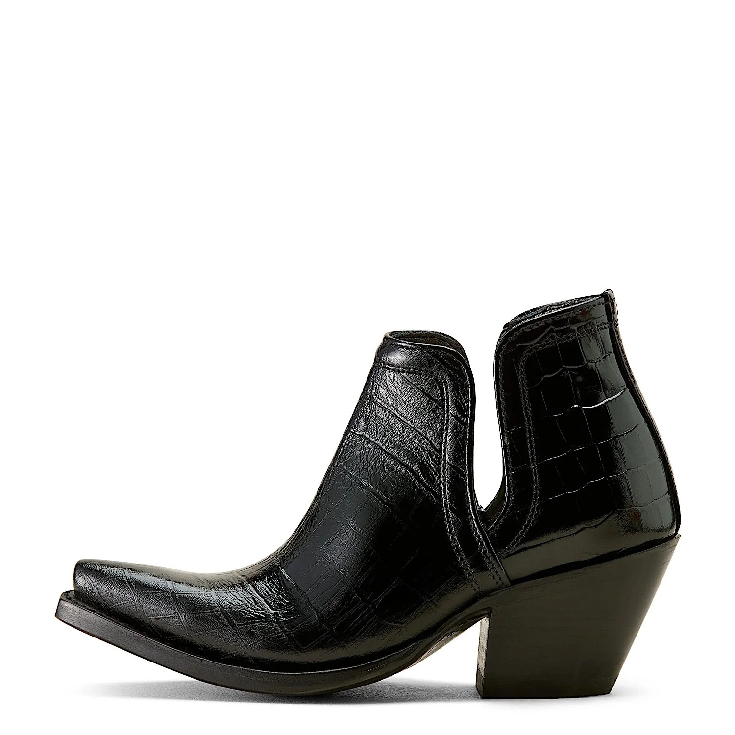 Ariat Women's Dixon Bootie - Luxe Caviar Croc Print - Image 3