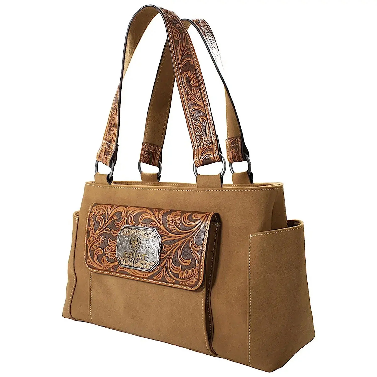Ariat Women's Evelyn Satchel - Tan - Image 4