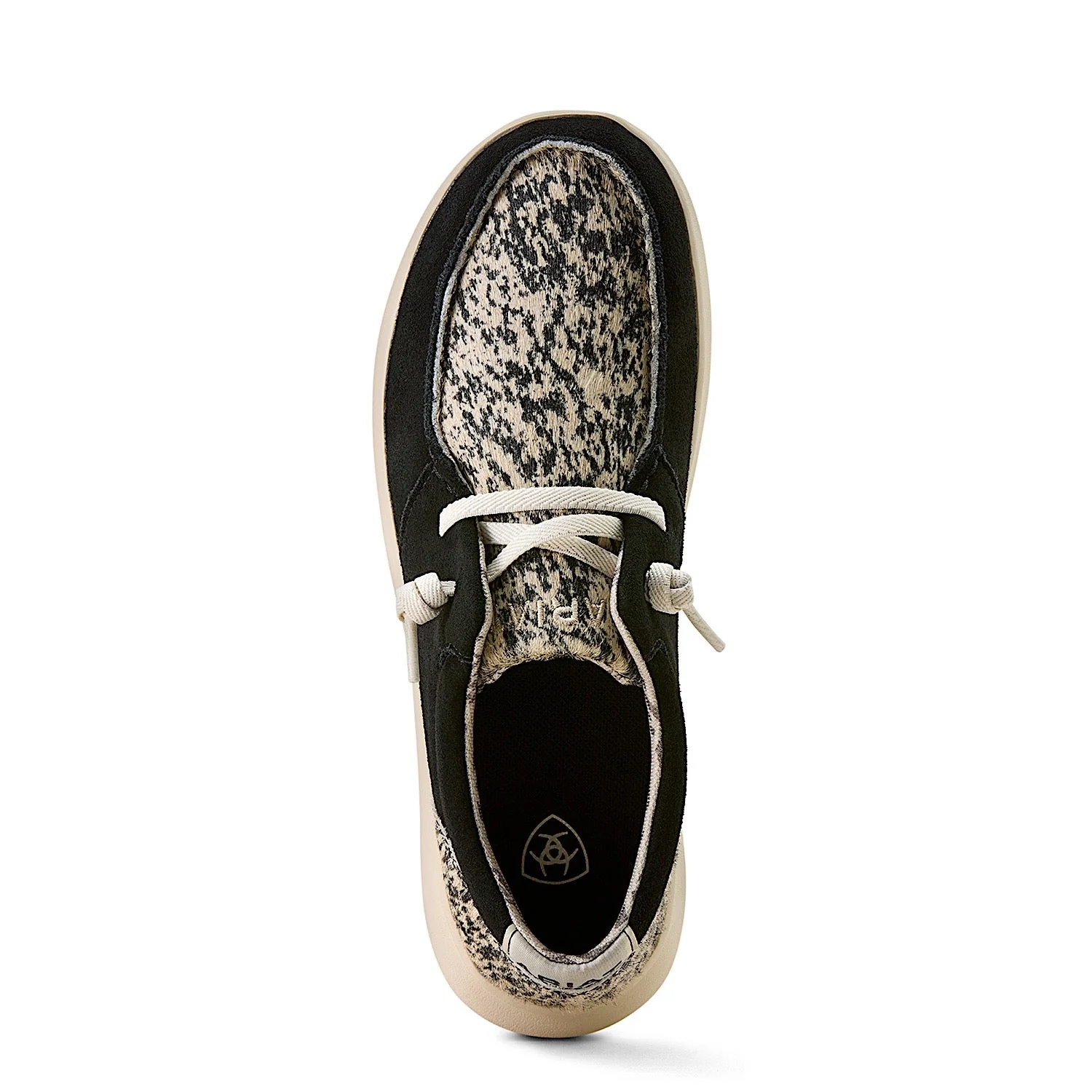 Ariat Women's Hilo Shoe - Black Suede / Brindle - Image 2