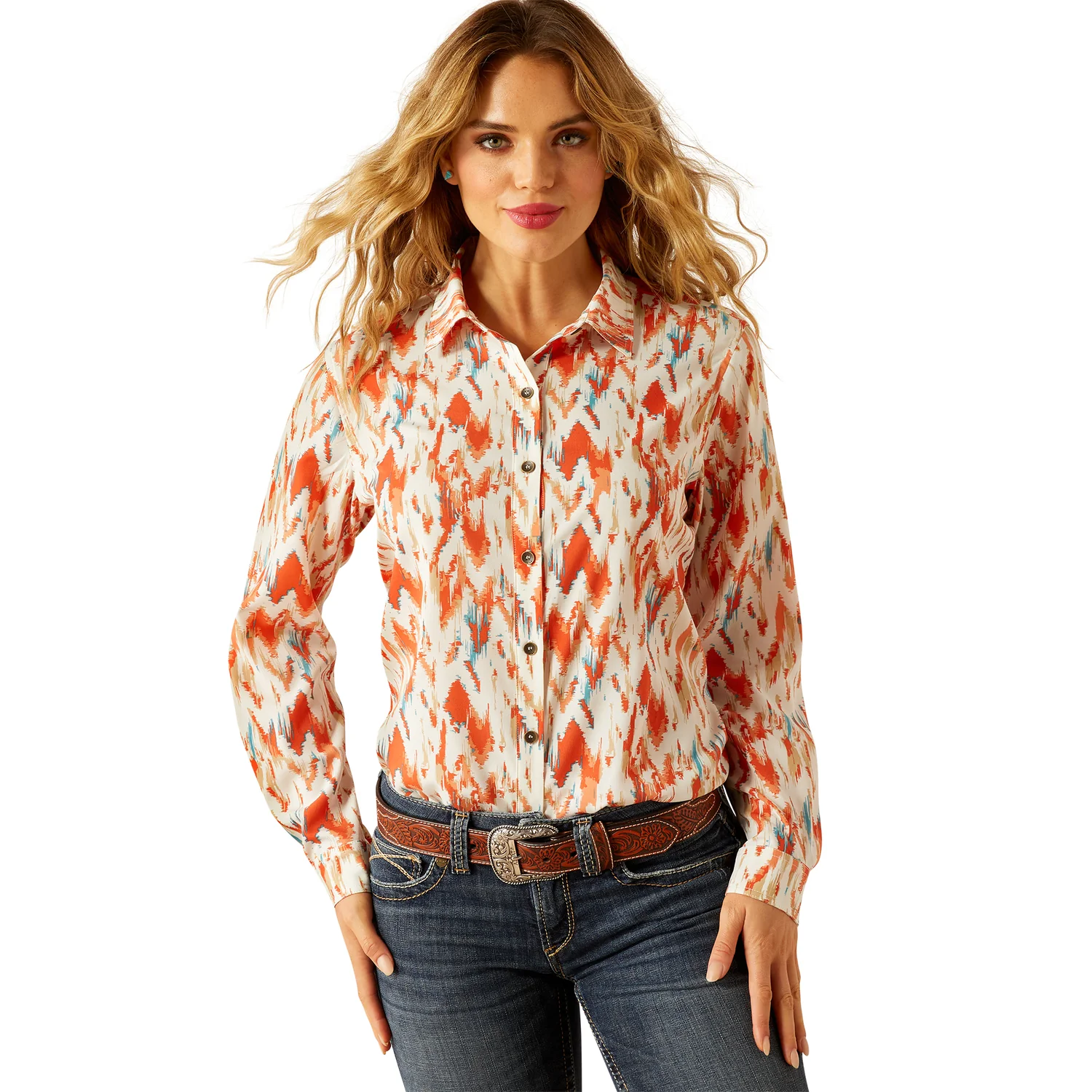 Ariat Women's Homestyle Button Up Shirt - Painted Watercolour