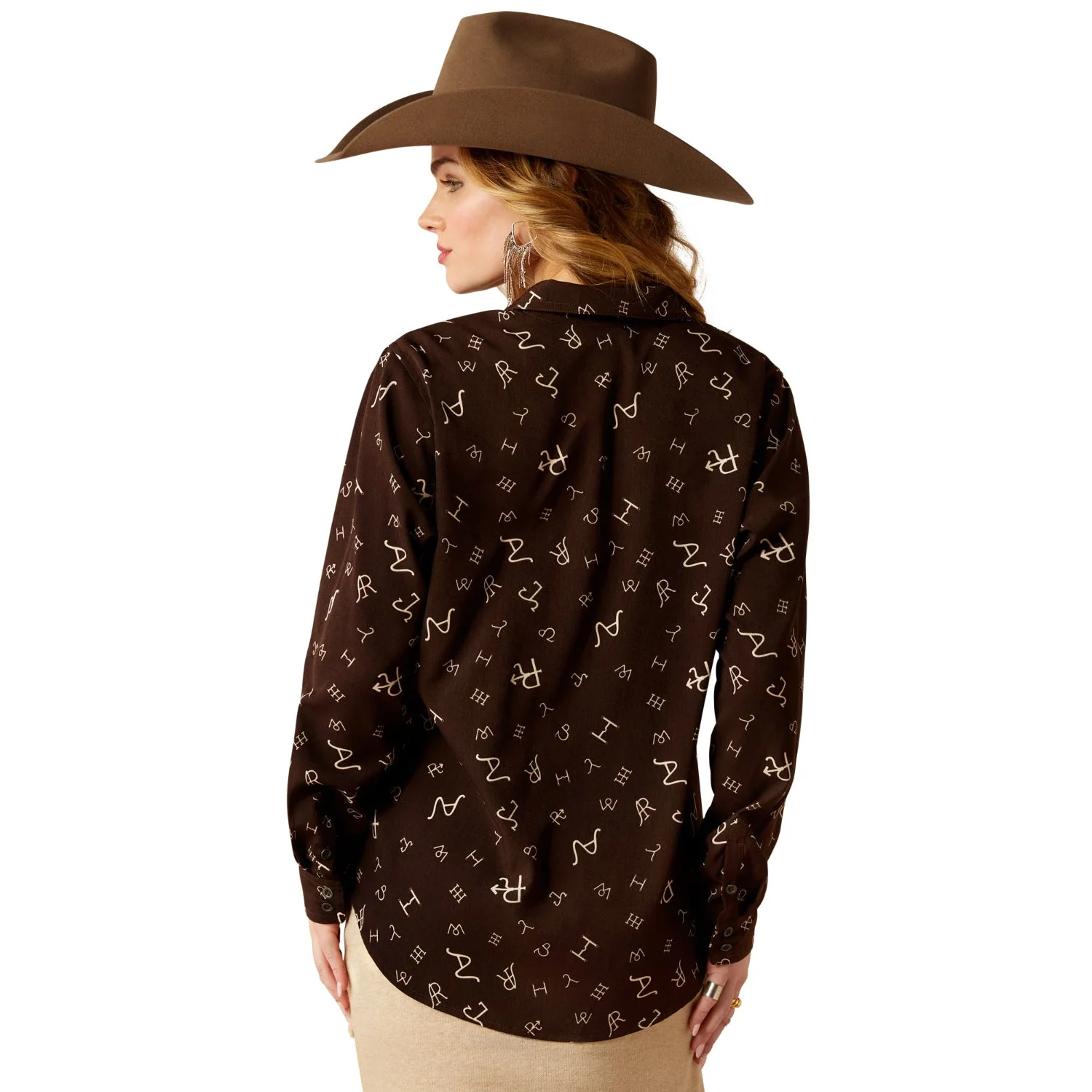 Ariat Women's Homestyle Shirt - Mole Ranch Print - Image 2