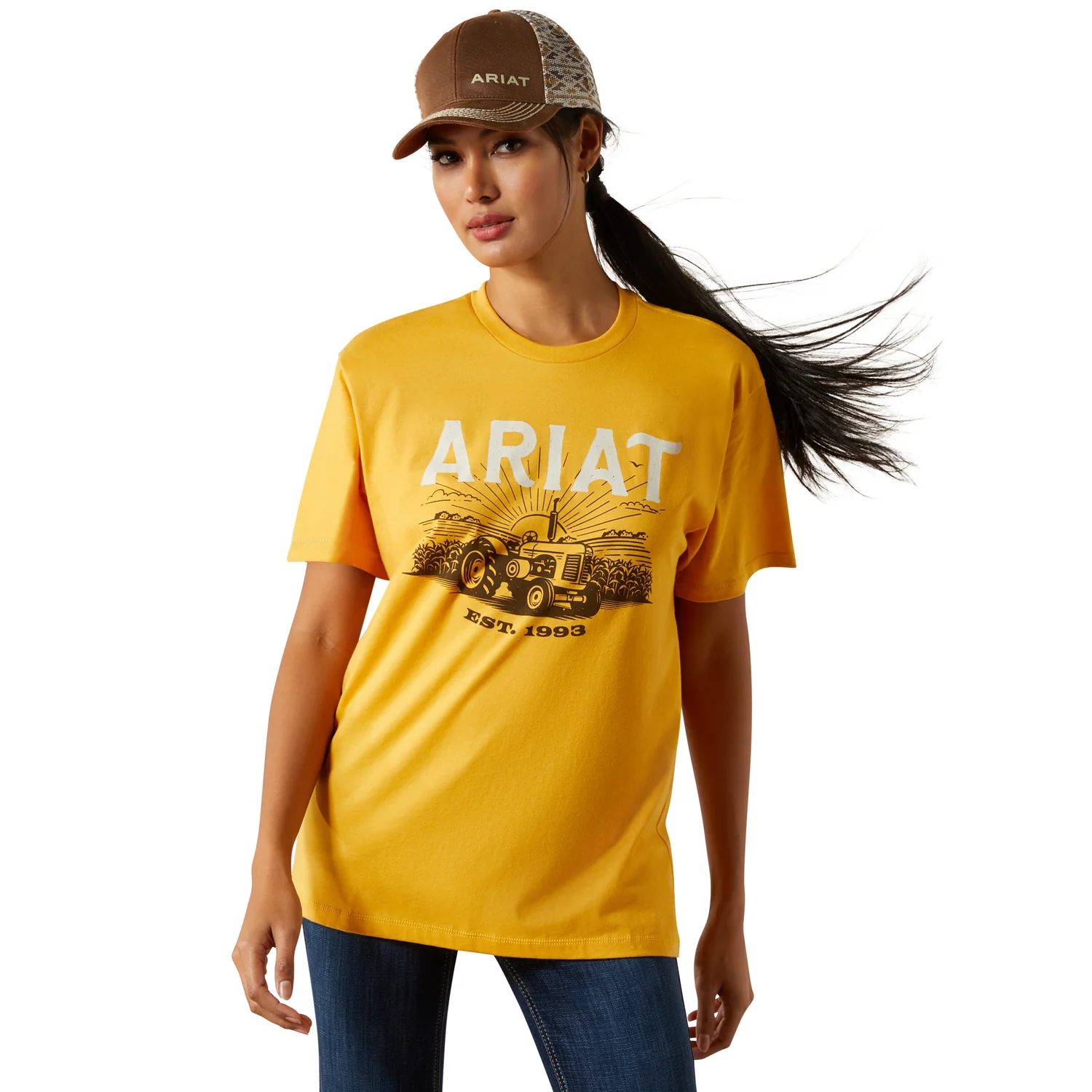 Ariat Women's Keep It Rural Tee - Mustard