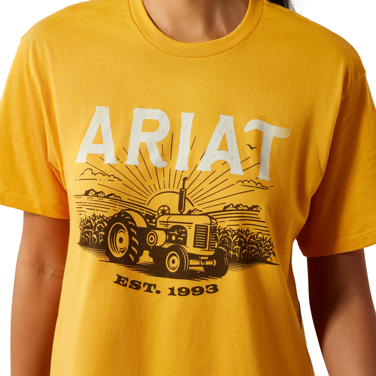 Ariat Women's Keep It Rural Tee - Mustard - Image 3