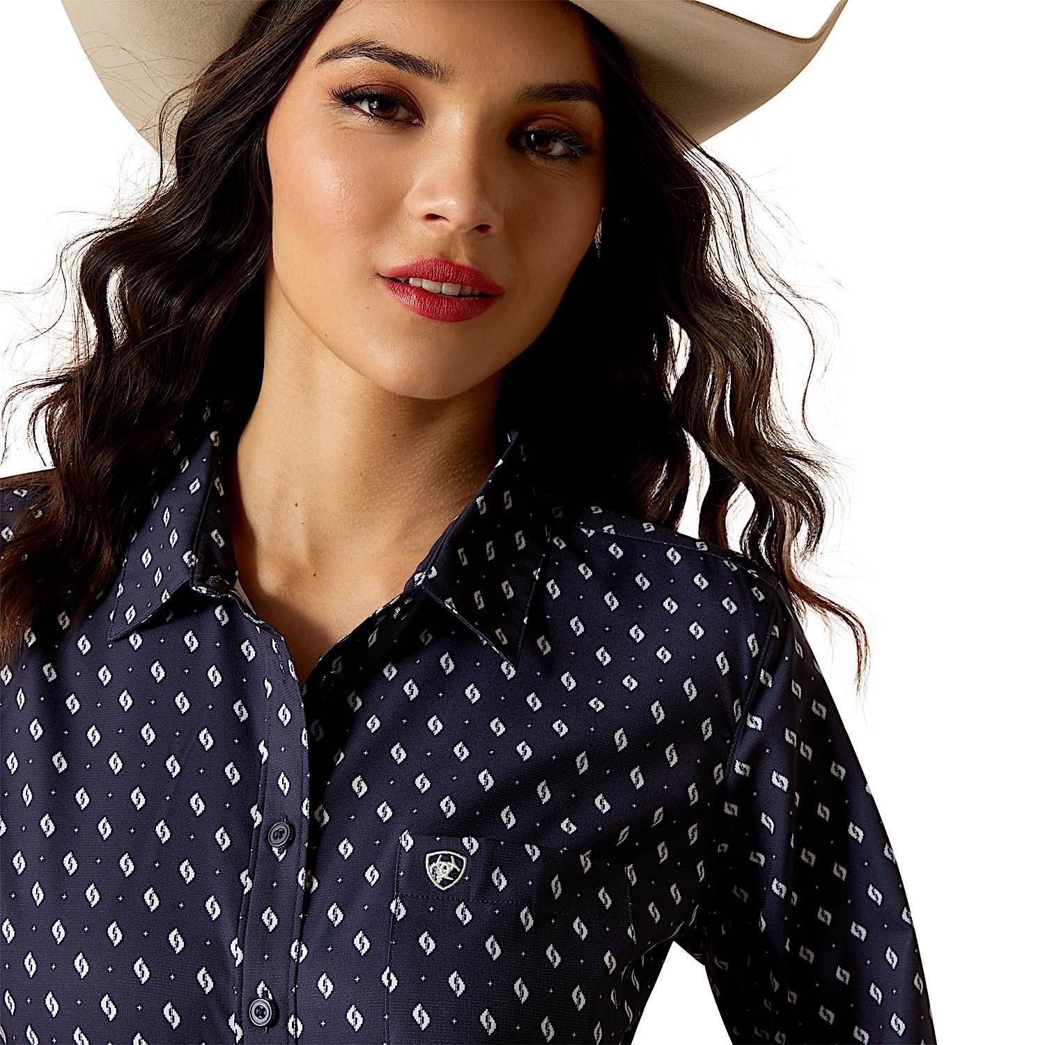 Ariat Women's Kirby Pro Shirt - Zona Geo Print - Image 4