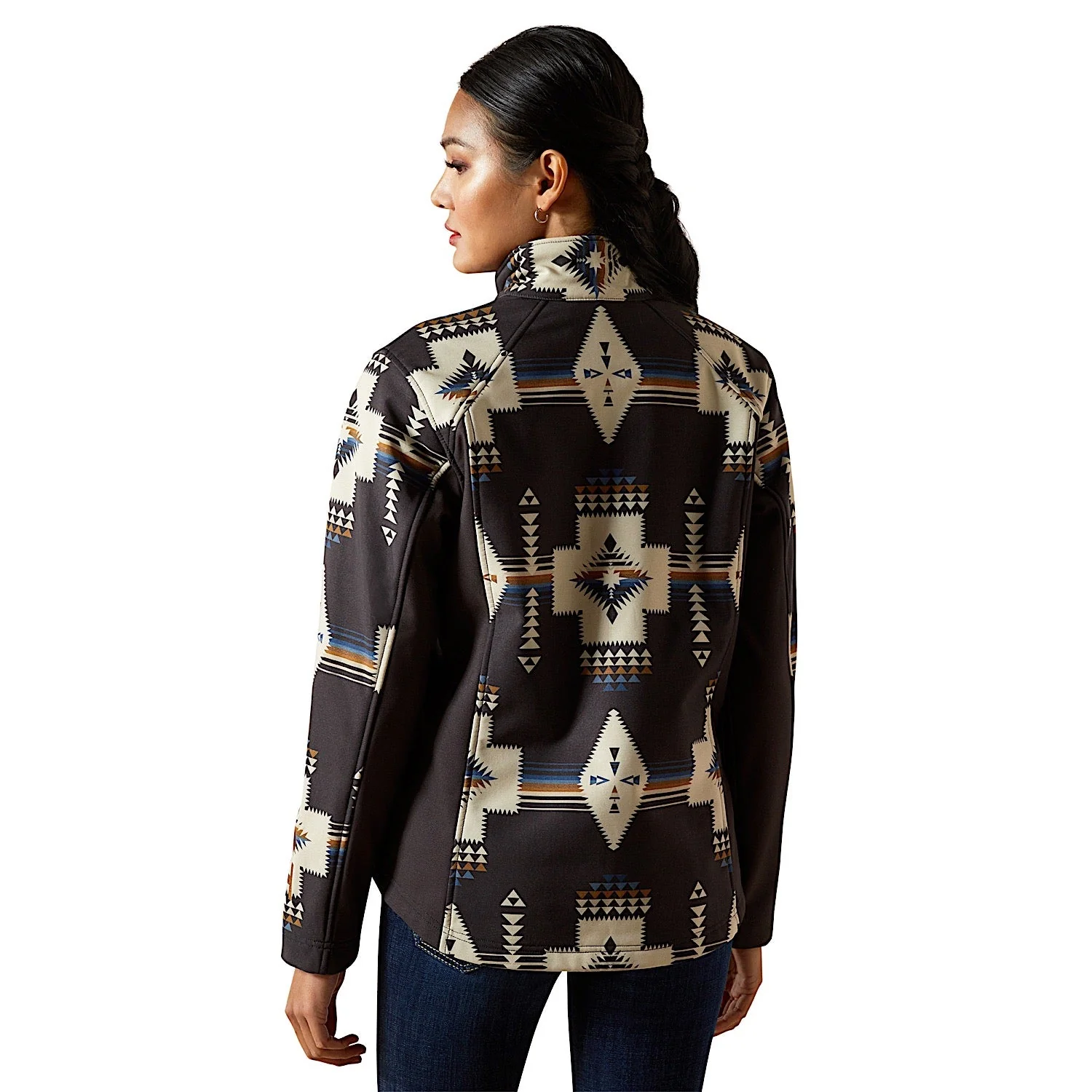 Ariat Women's Logo Softshell Jacket - Thornstone Print - Image 2