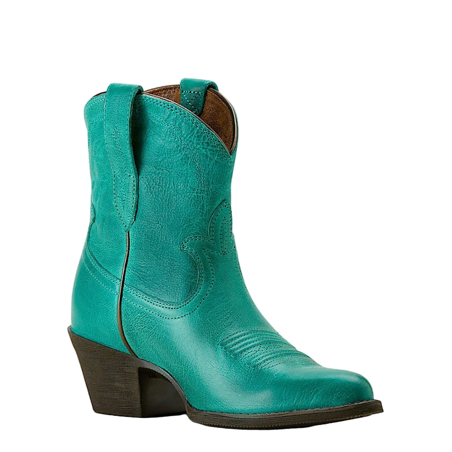 Ariat Women's Maggie J Toe Heeled Western Shortie Boot - Deep Turquoise - Image 6