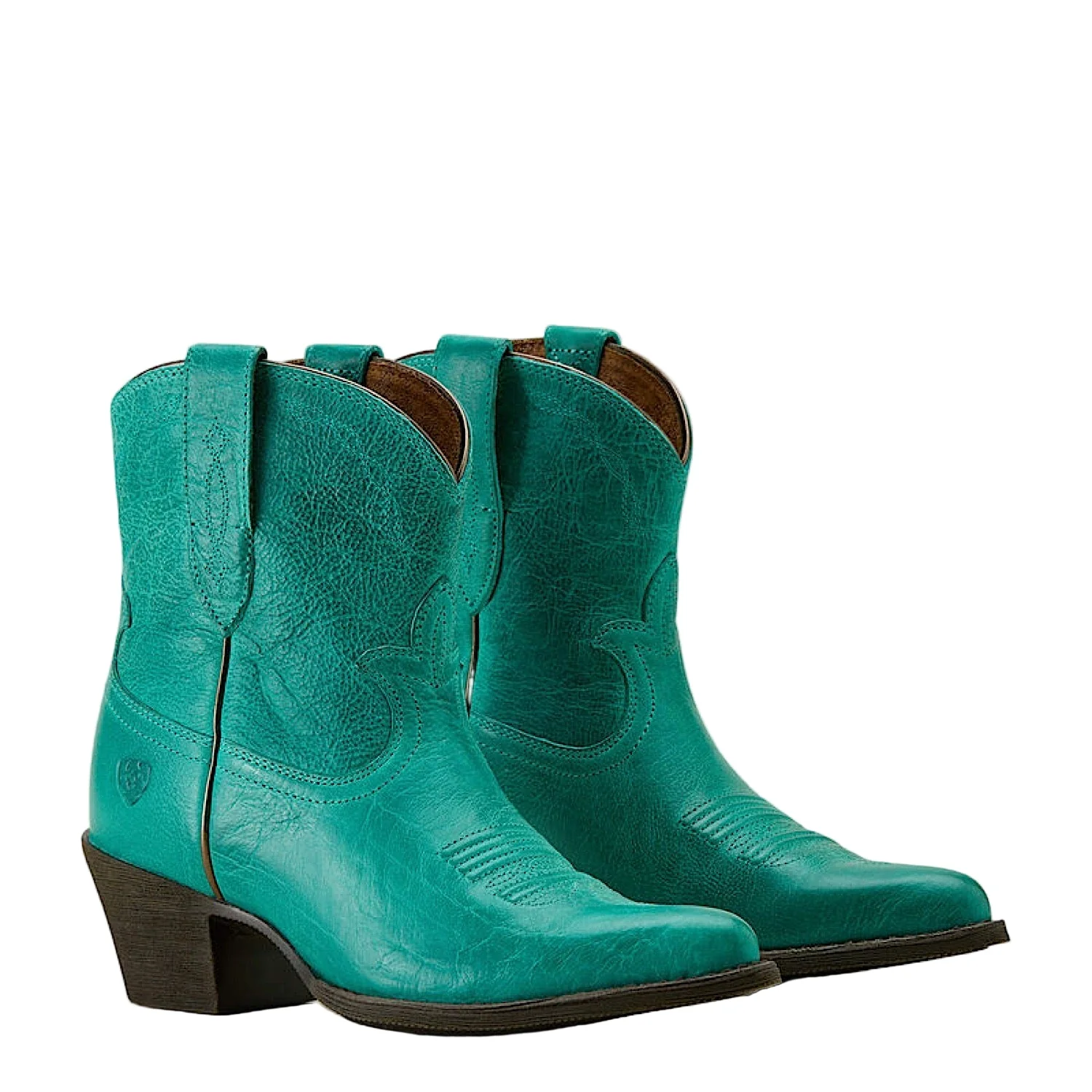 Ariat Women's Maggie J Toe Heeled Western Shortie Boot - Deep Turquoise - Image 7