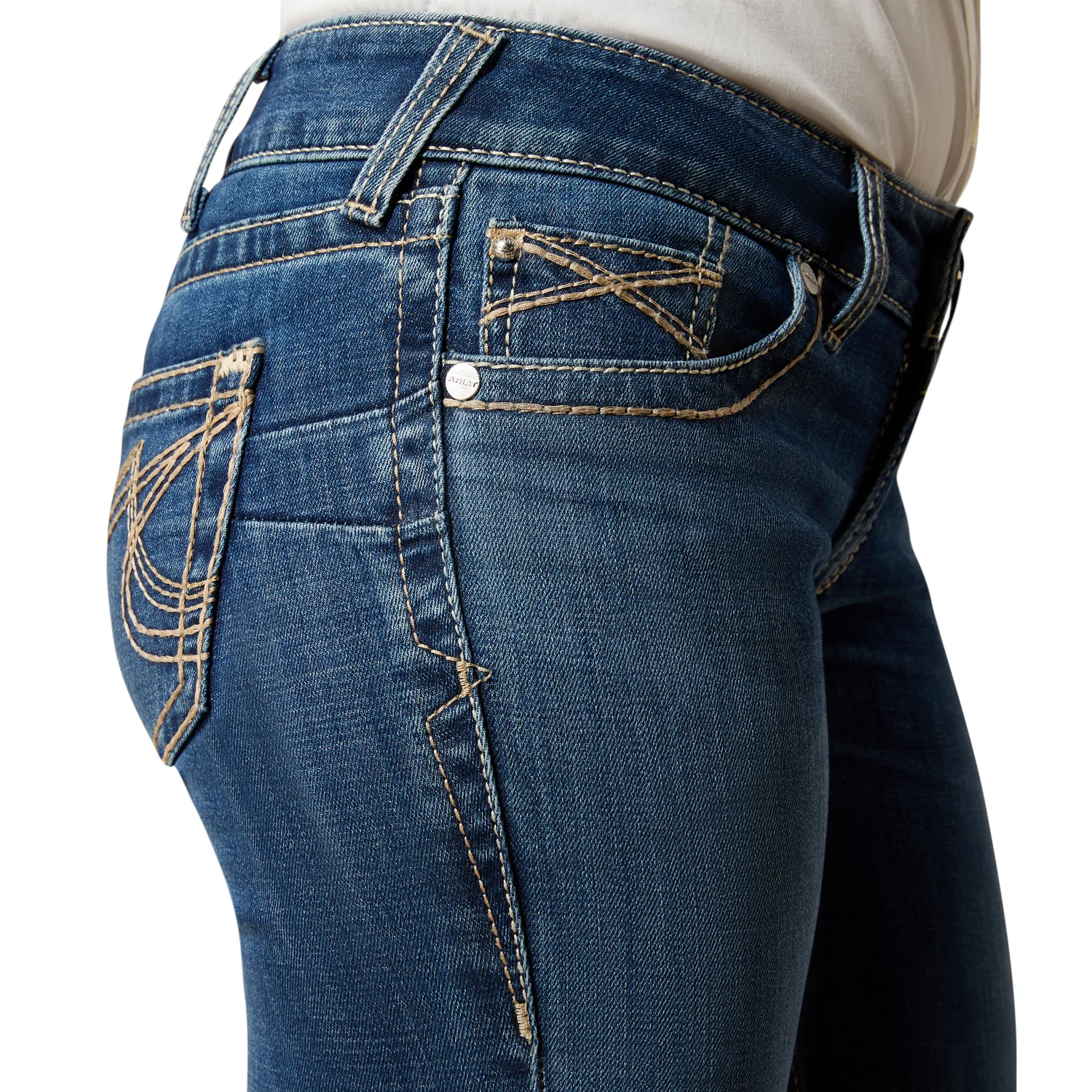 Ariat Women's Mid Rise Boot Cut Jean - Joanna Milos - Image 3