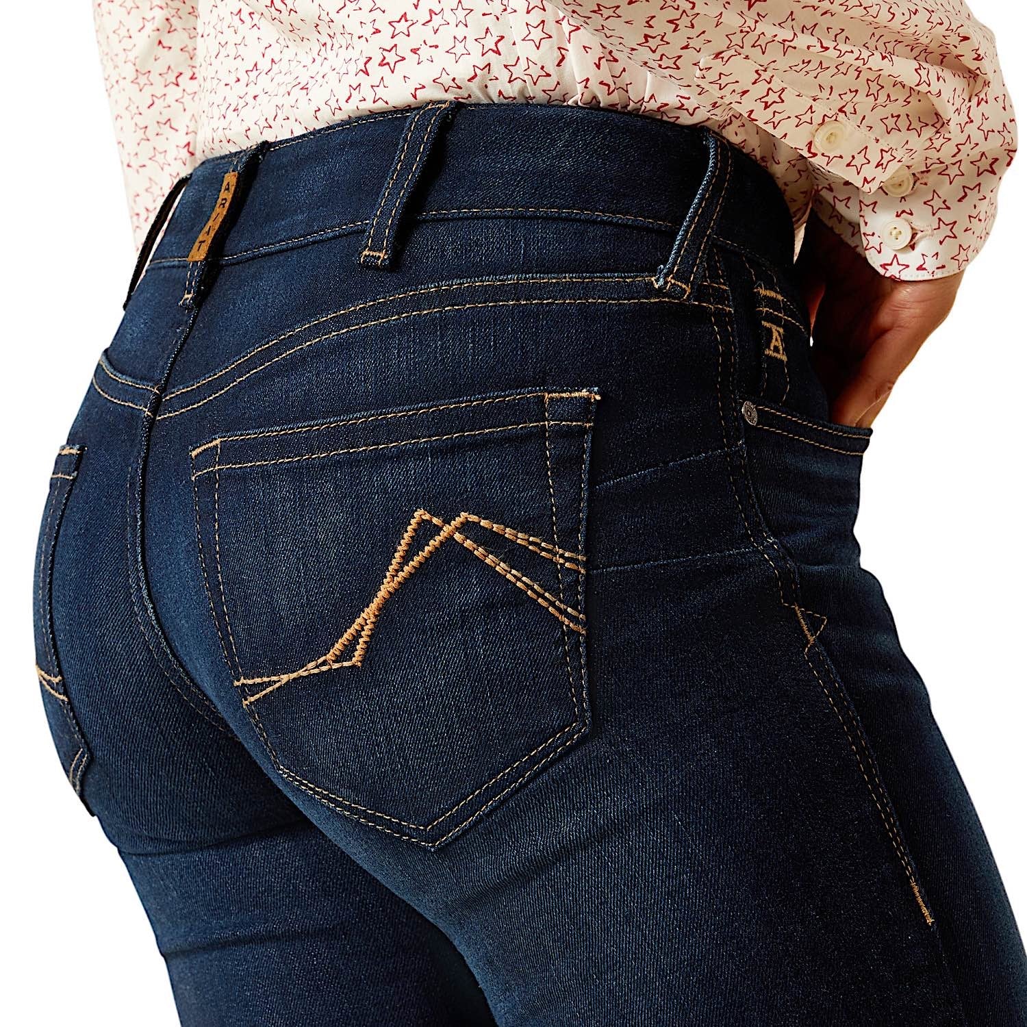 Ariat Women's Mid Rise Romana Straight Leg Jean - Pennsylvania - Image 5
