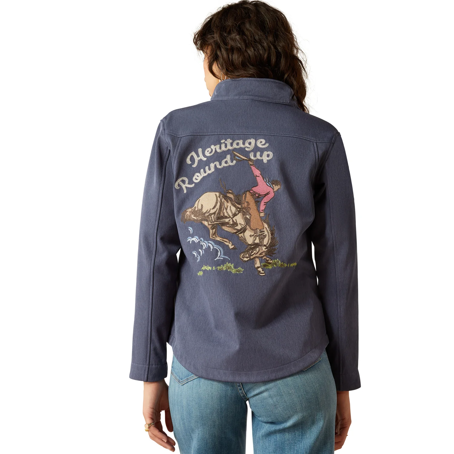 Ariat Women's New Team Heritage Jacket - Riverside Chambray - Image 2