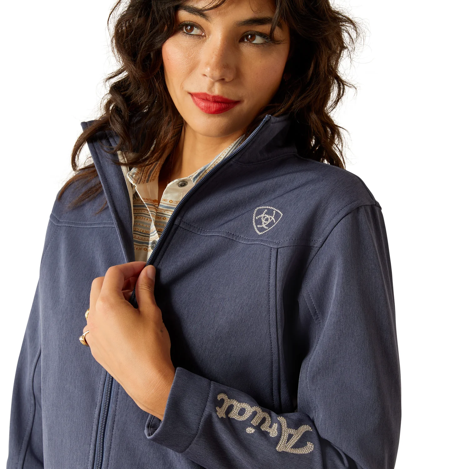 Ariat Women's New Team Heritage Jacket - Riverside Chambray - Image 3