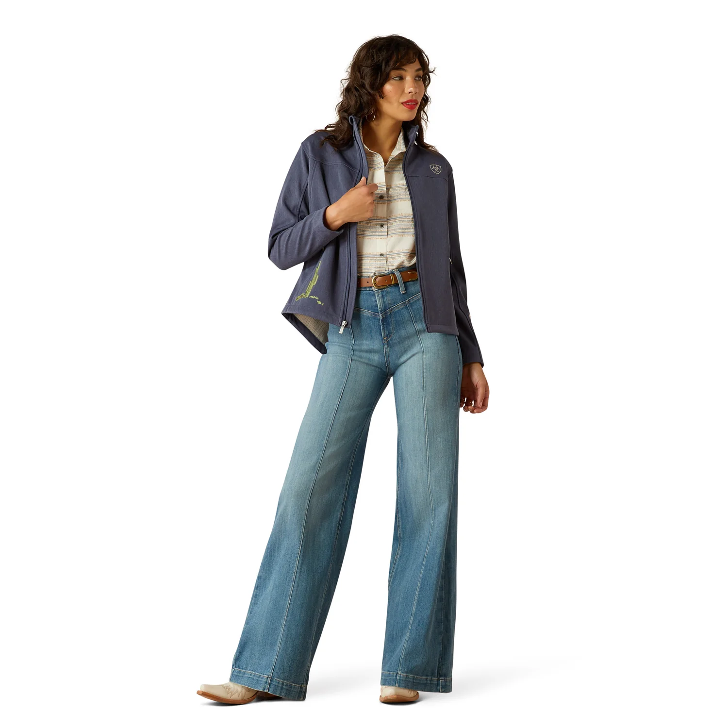 Ariat Women's New Team Heritage Jacket - Riverside Chambray - Image 4