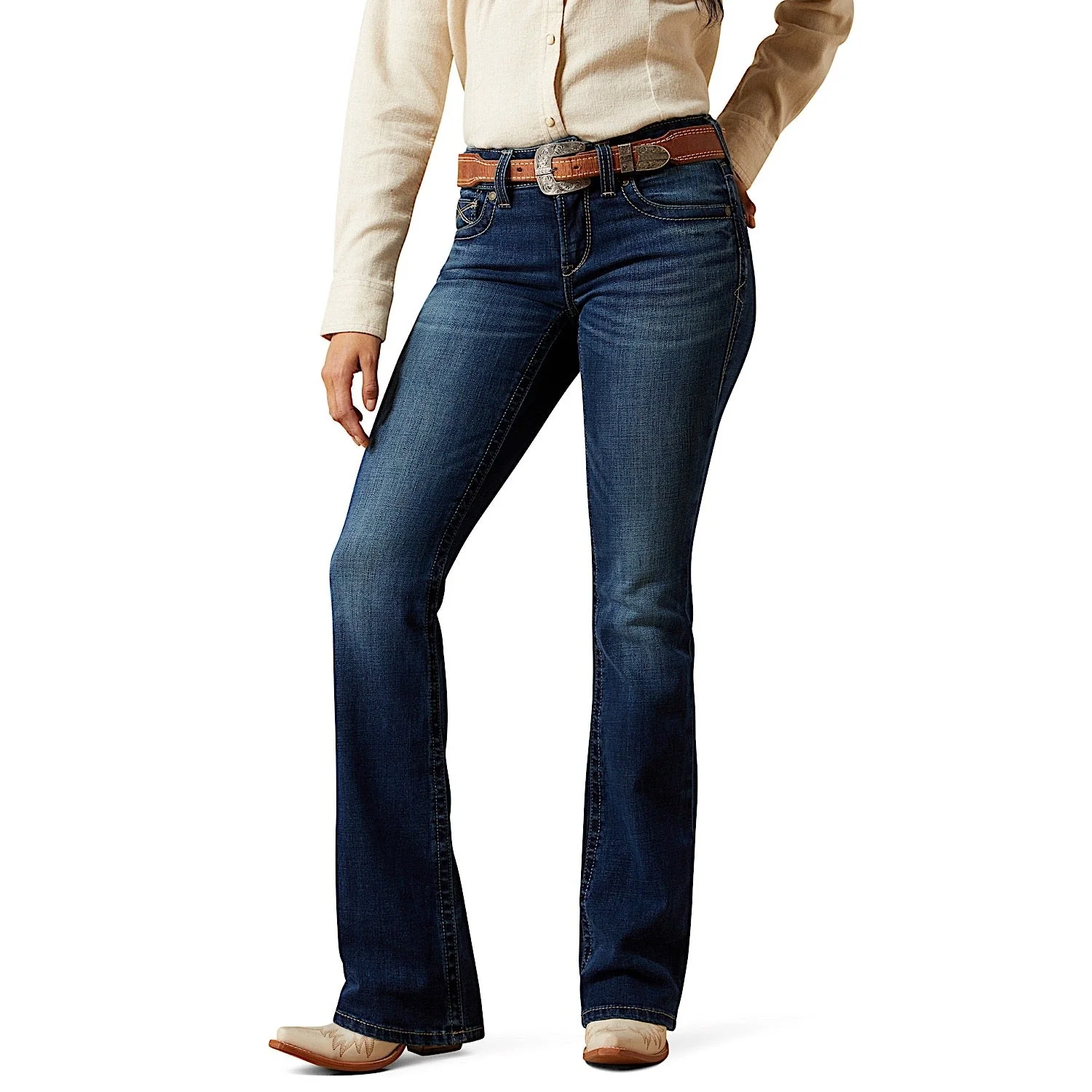 Ariat Women's Perfect Rise Adalynne Boot Cut Jeans - Barryessa - Image 2