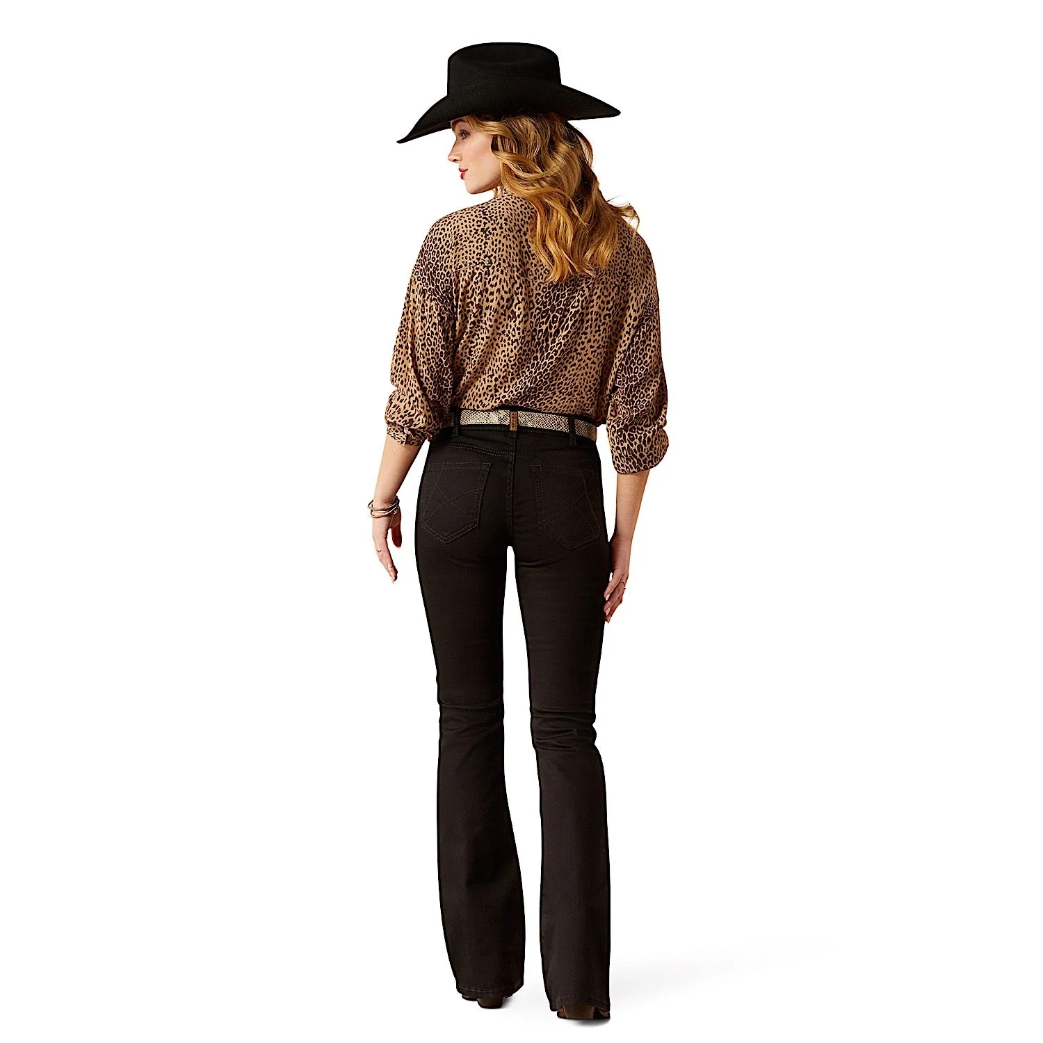Ariat Women's Perfect Rise Boot Cut Jean - Ella Black - Image 2