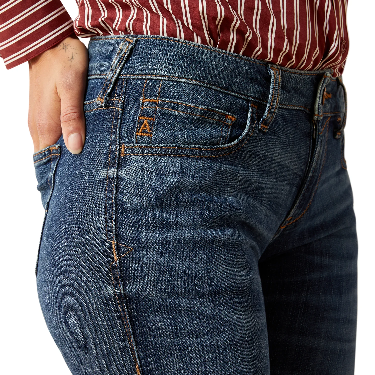 Ariat Women's Perfect Rise Slim Denim Trouser - Bessie Irvine - Image 3