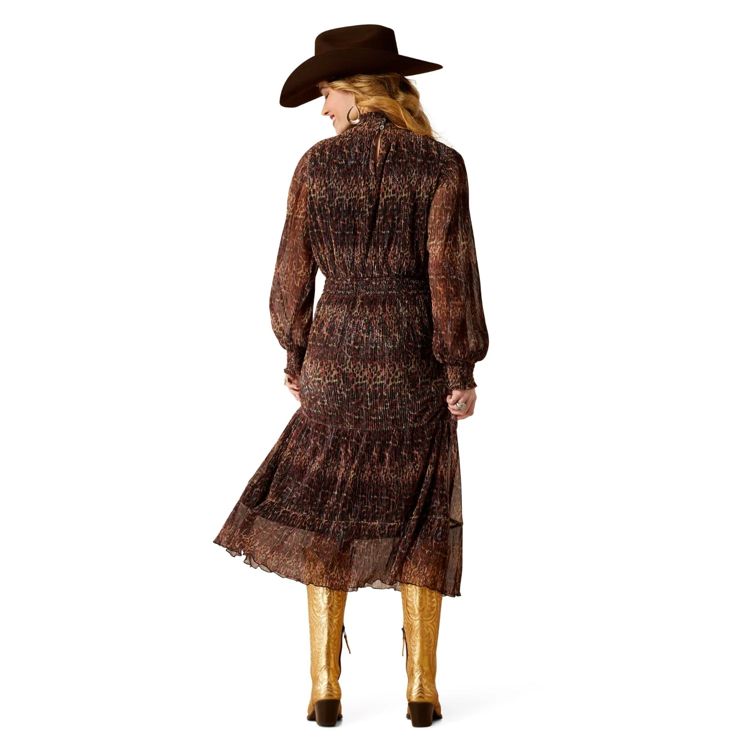 Ariat Women's Plume Dress - Leopard Mesh - Image 3