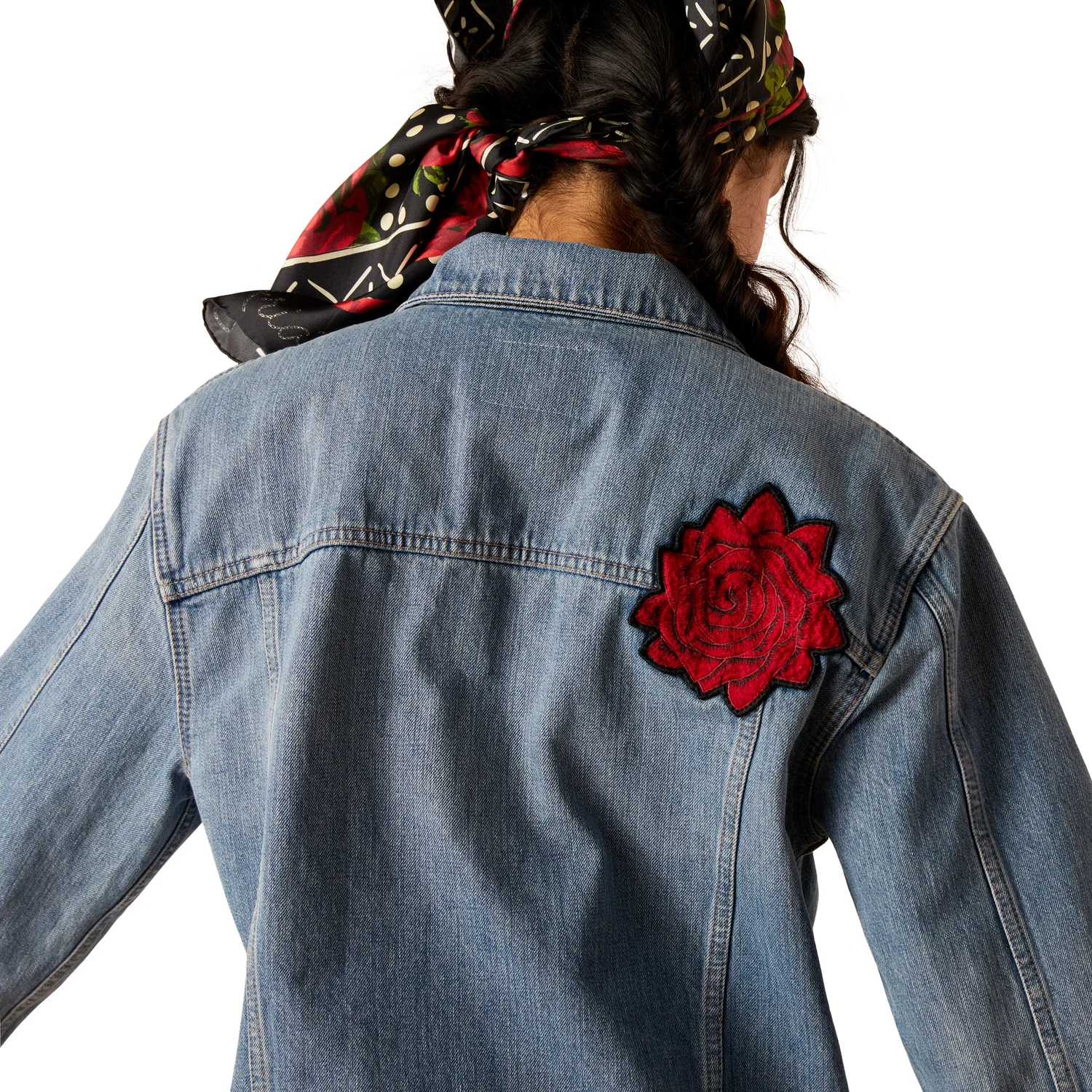 Ariat Women's Quincy Trucker Denim Jacket Anaheim - Image 4