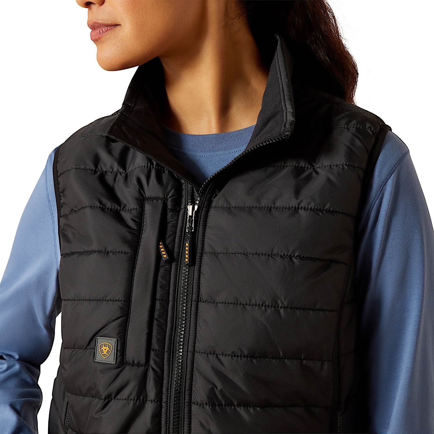 Ariat Women's Rebar Condura Ripstop Lightweight Insulated Vest - Black - Image 4