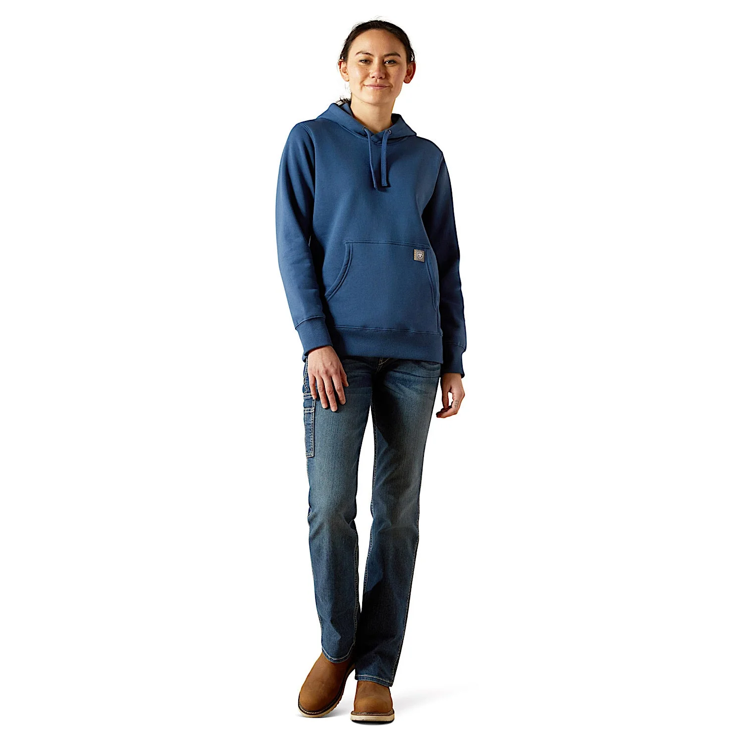 Ariat Women's Rebar Graphic Hoodie - Ensign Blue/Endless Sky - Image 3