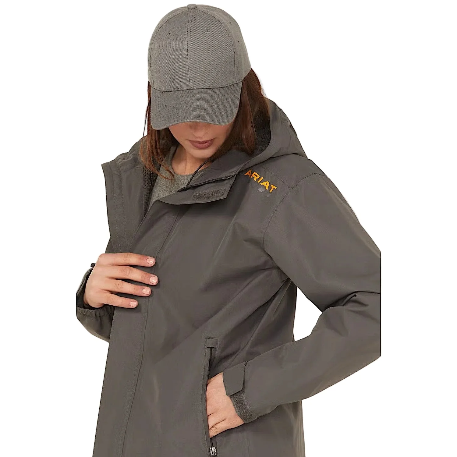 Ariat Women's Rebar Stormshell Waterproof Jacket - Rebar Grey - Image 2