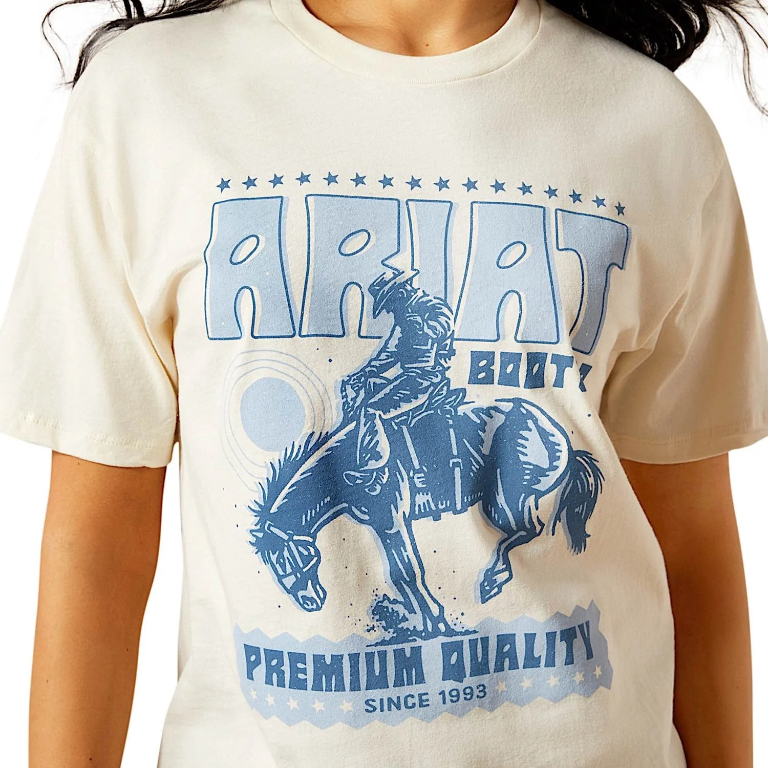 Ariat Women's Retro Block Poster T-Shirt - Natural - Image 3