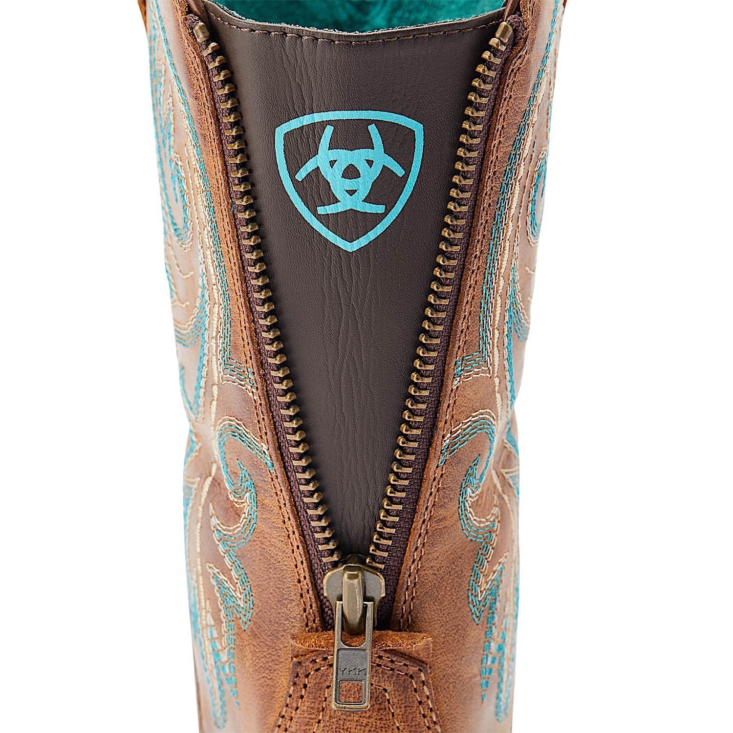 Ariat Women's Round Up Back Zip Western Boot - Desert Sand - Image 4
