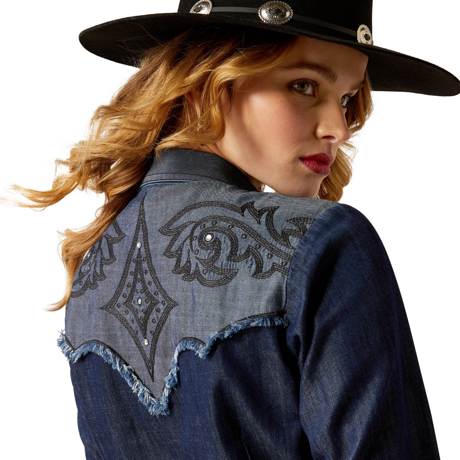 Ariat Women's Second Fiddle Shirt - Medium Blue - Image 5