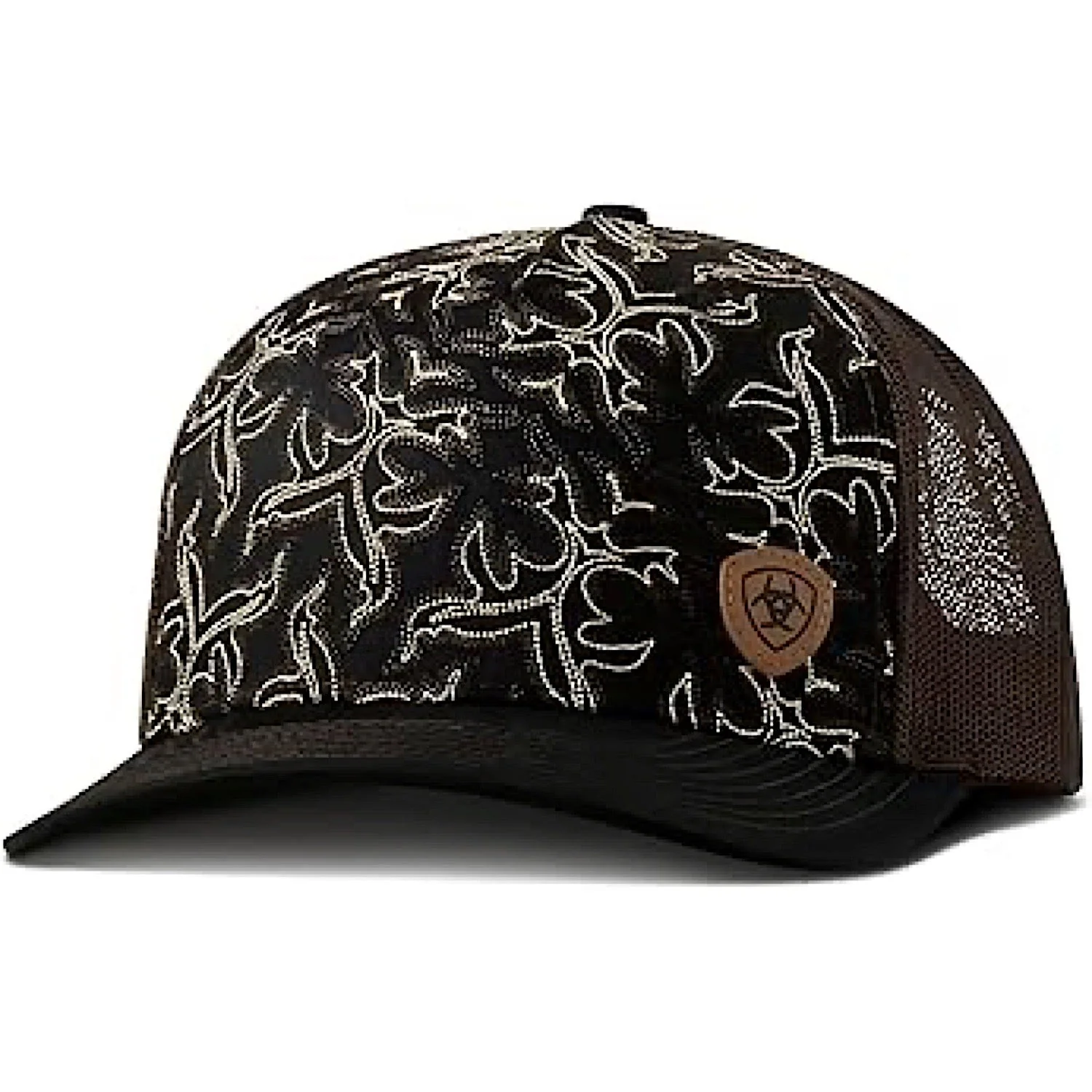 Ariat Women's Shield Mesh Snap Back Cap - Black Brown