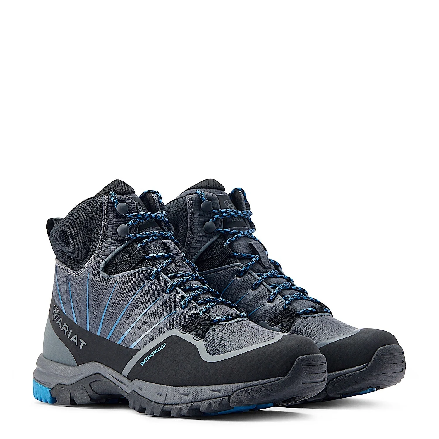 Ariat Womens Skyline Solaris H20 Boot Shadow Grey/Sapphire - Image 4
