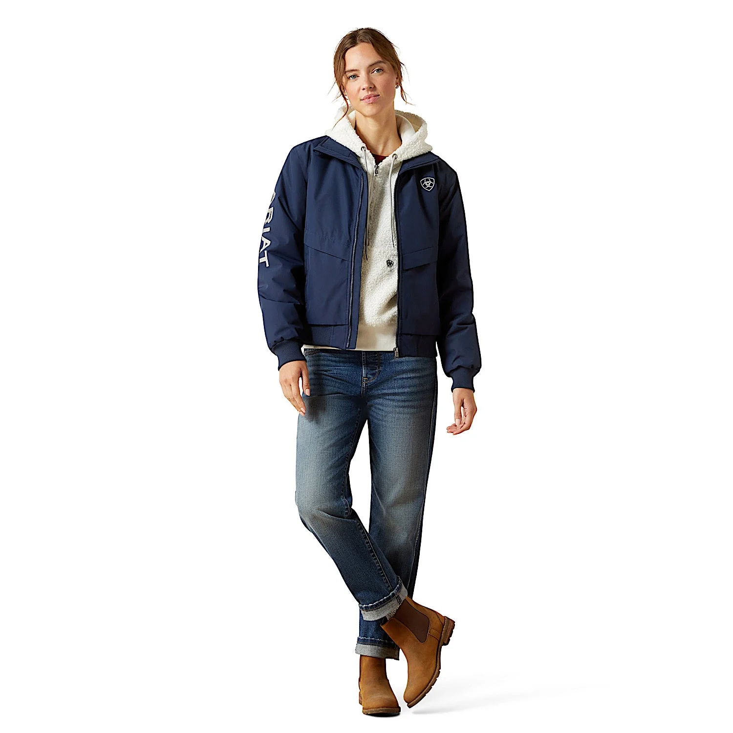 Ariat Women's Stable 2.0 Insulated Jacket - Navy - Image 3