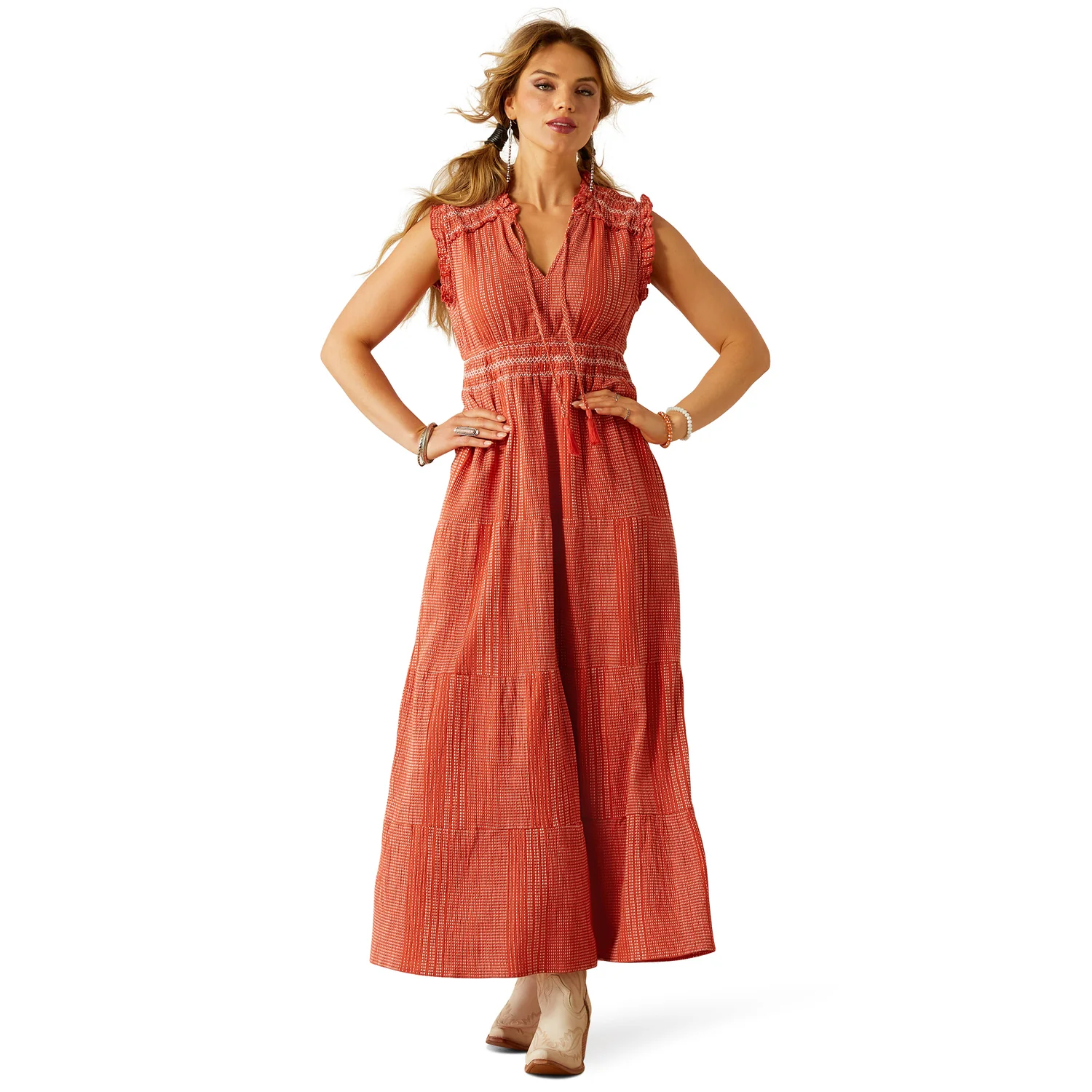 Ariat Women's Sunset State Of Mind Dress - Chilli