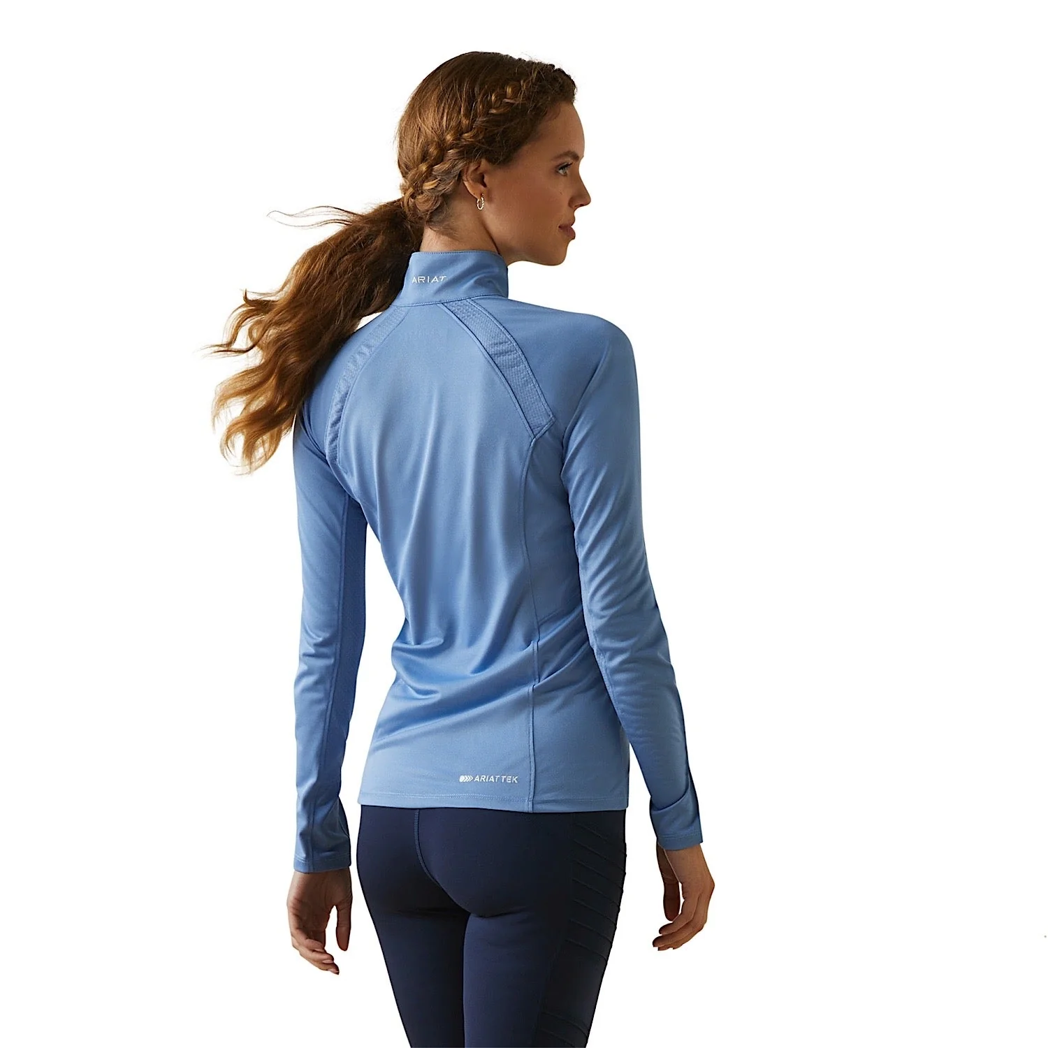 Ariat Womens Sunstopper 2.0 1/4 Zip Ashleigh Blue - Image 2