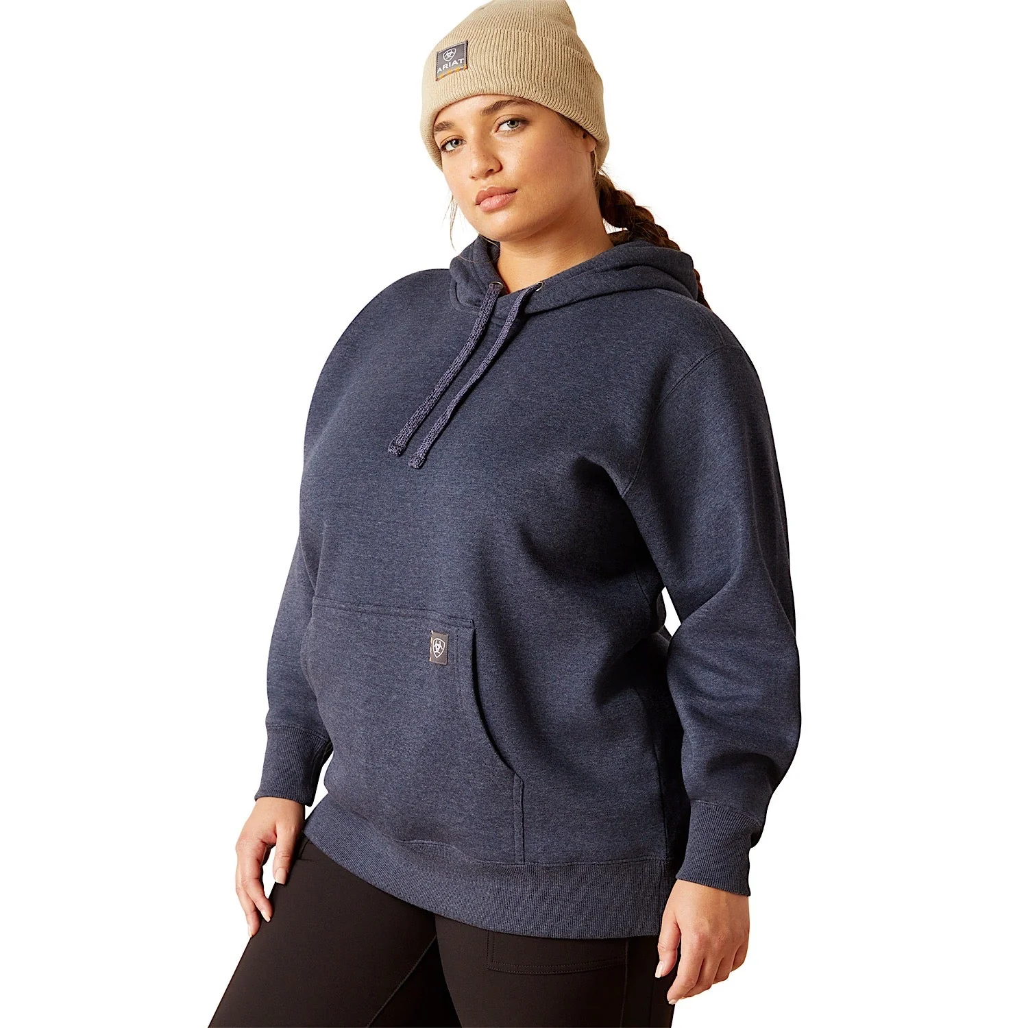Ariat Women's Superior Hoodie Navy Heather - Image 5