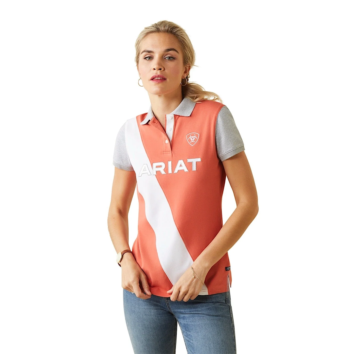 Ariat Women's Taryn S/S Polo Burnt Sienna