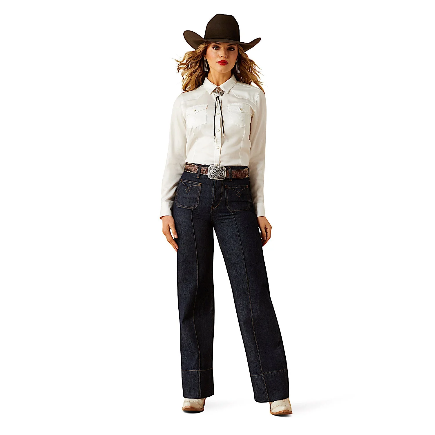 Ariat Women's Timeless Western Shirt - Cloud Dancer - Image 3