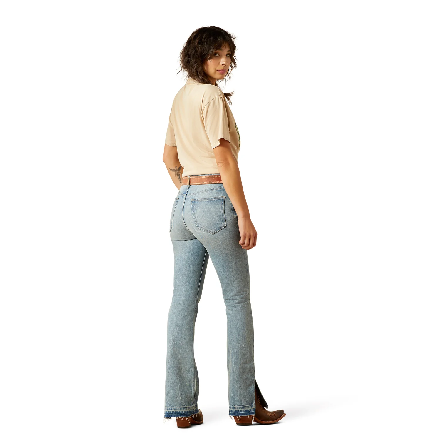 Ariat Women's Ultra High Rise Boot Cut Slit Jean - Tomboy Jazmine - Image 2