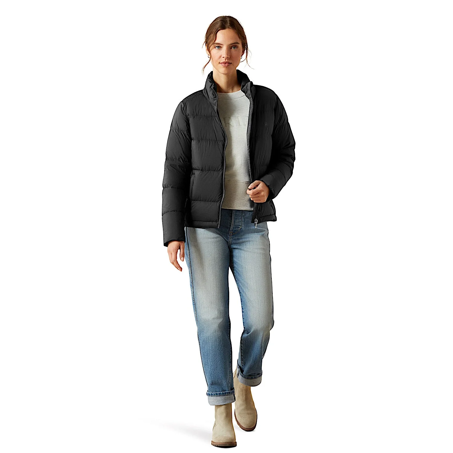 Ariat Women's Ultrapuff Down Jacket - Black - Image 3