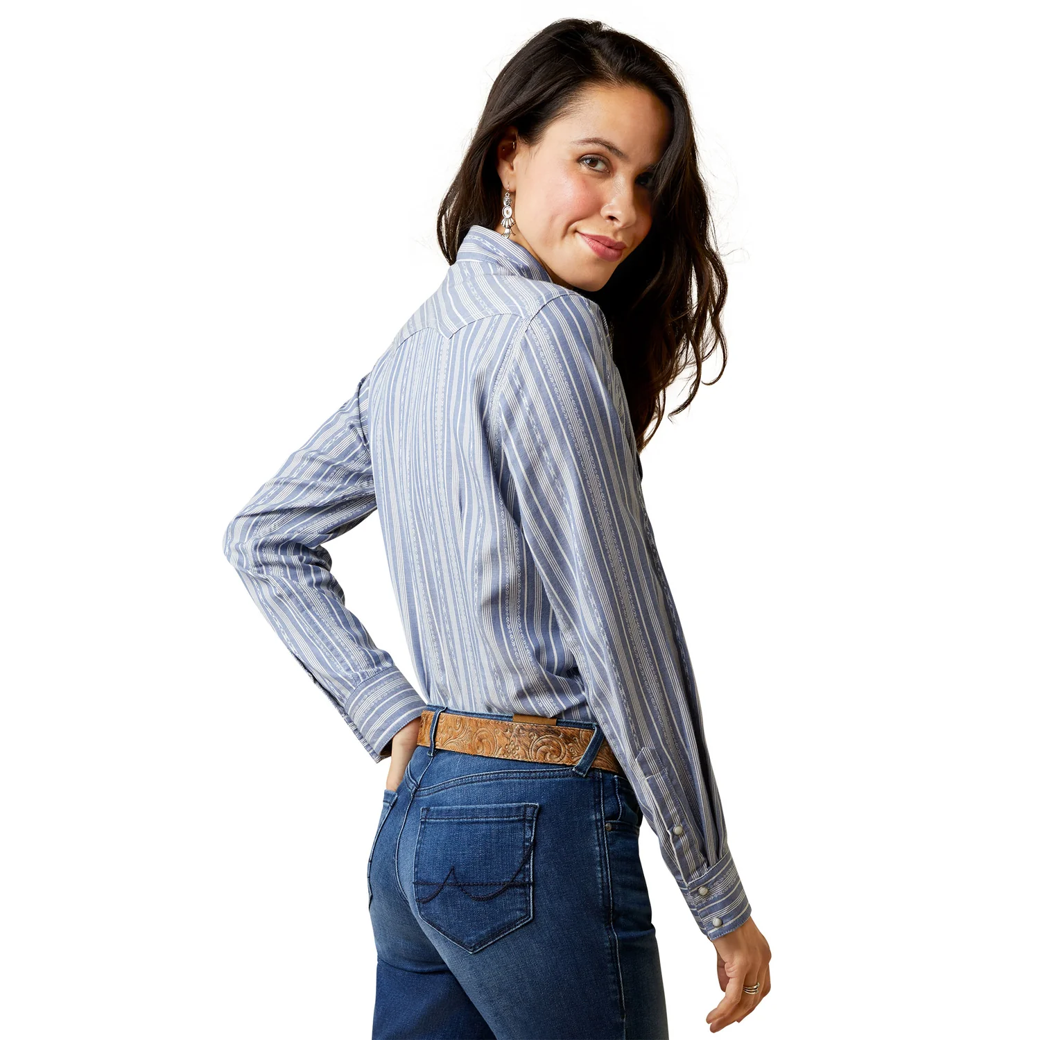 Ariat Women's Windward Shirt - Windward Dobby Stripe - Image 2