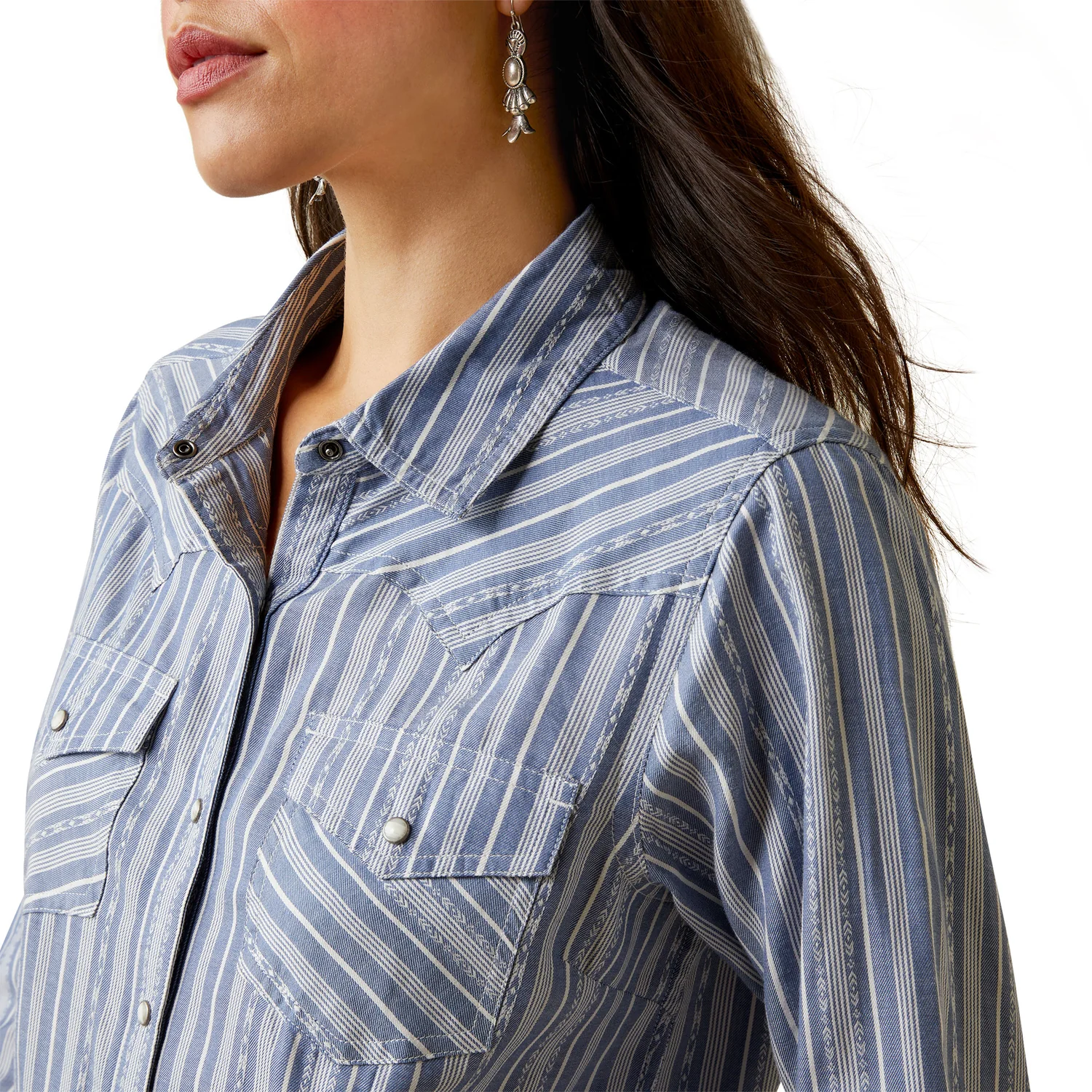 Ariat Women's Windward Shirt - Windward Dobby Stripe - Image 3