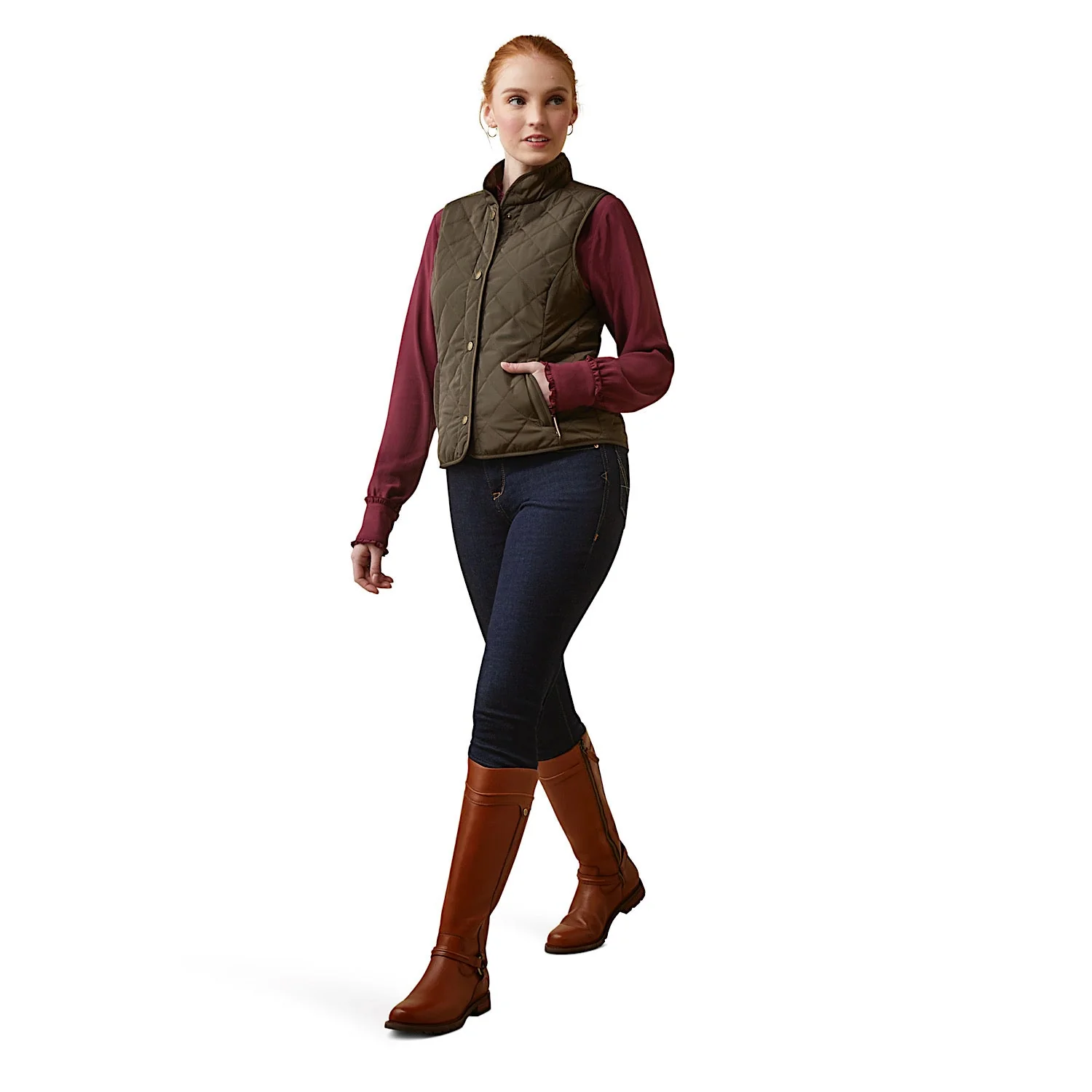Ariat Women's Woodside Vest - Earth - Image 5